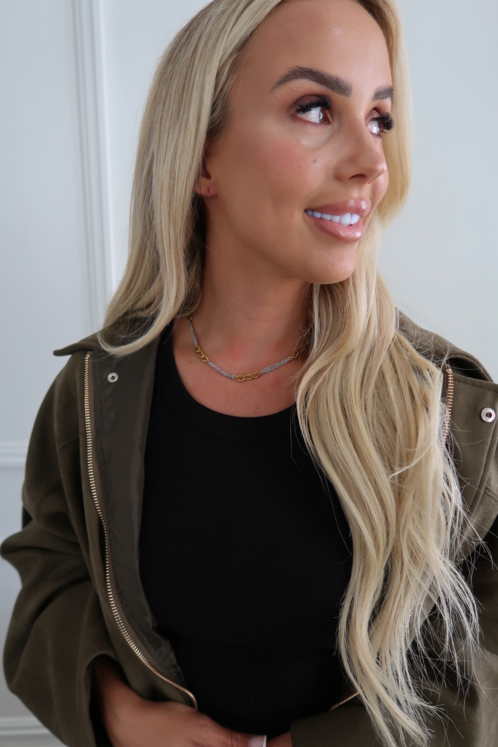 TWO TONED GRACE NECKLACE - Triple Charm Boutique
