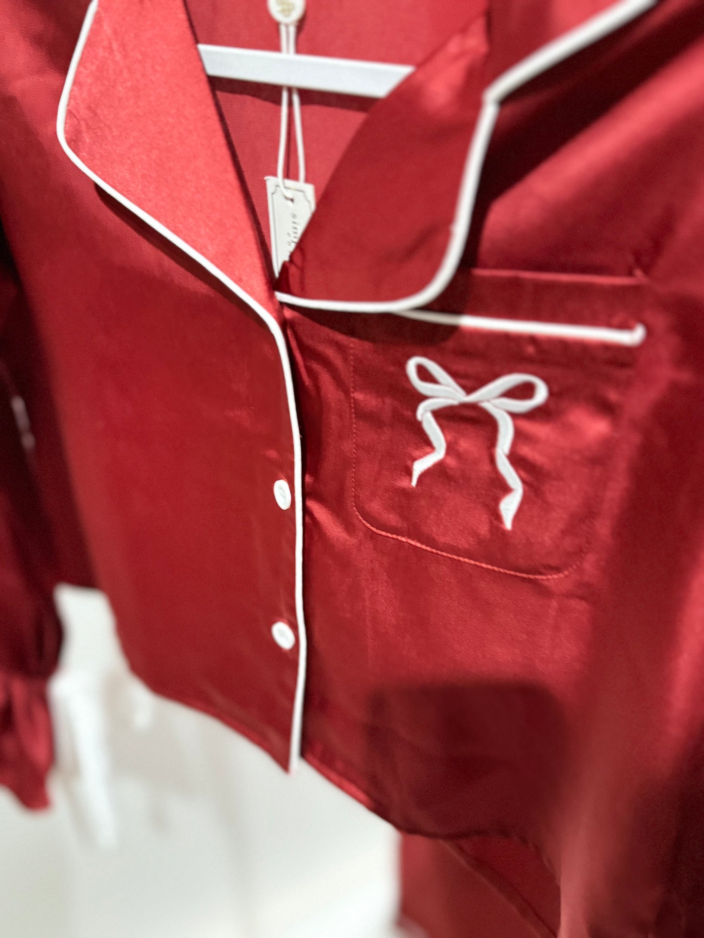 Red Satin Pajama’s