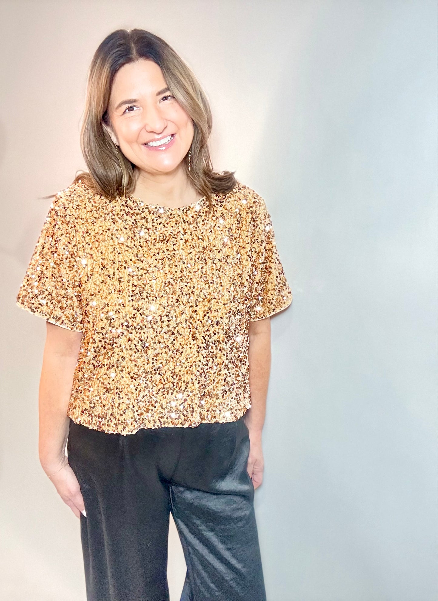 The Gold Sparkle Top