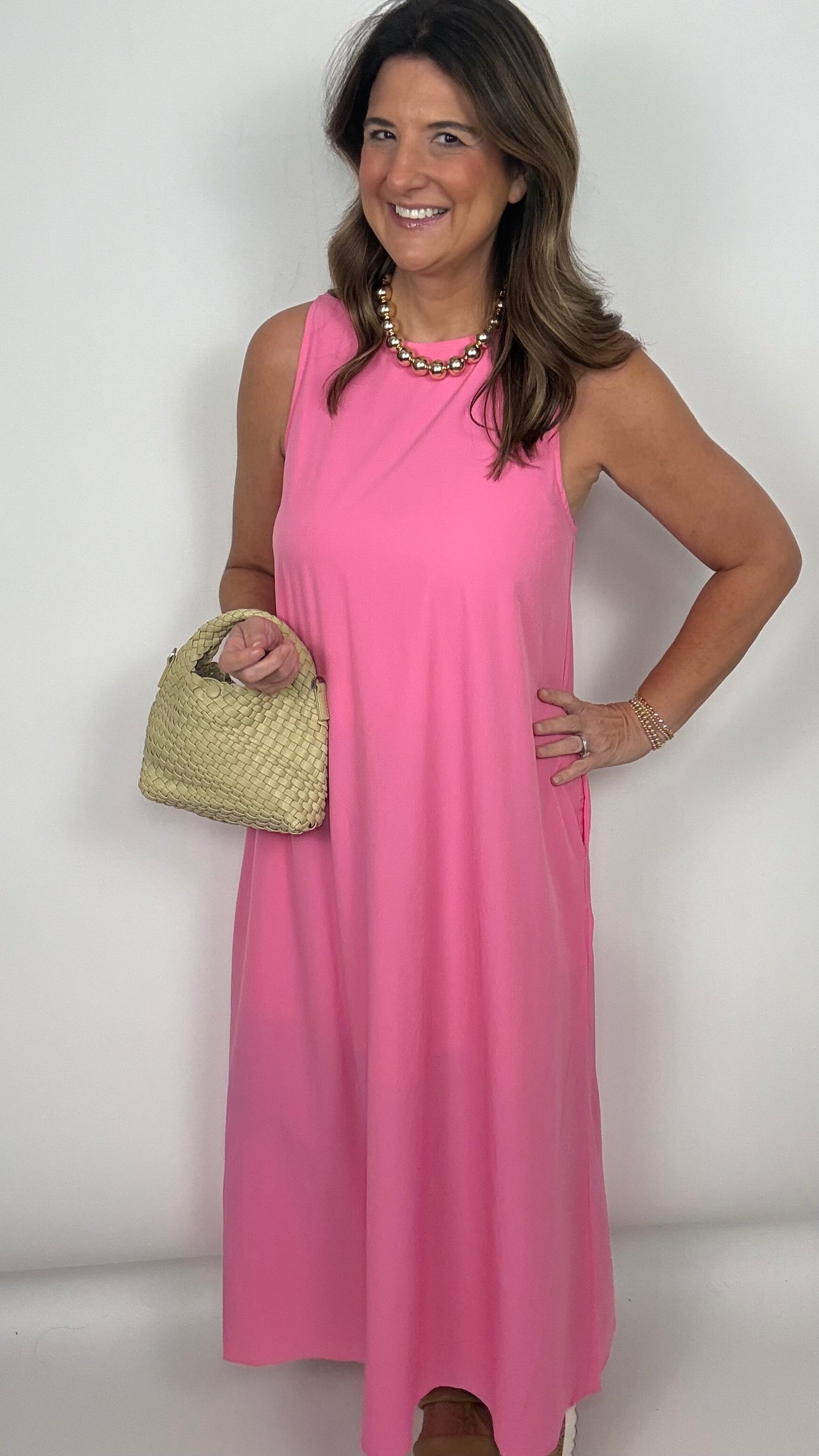 The Hot Pink Maxi Dress
