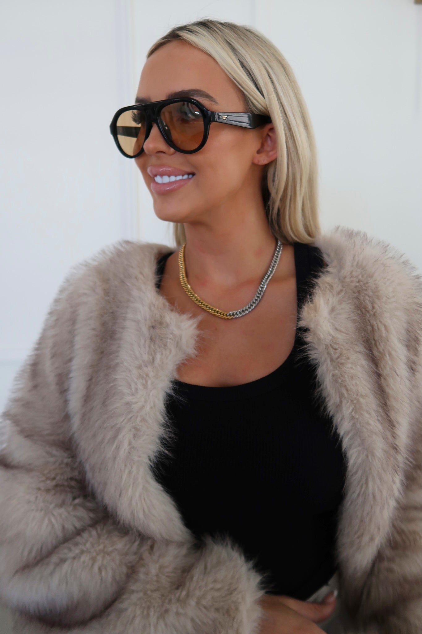 TWO TONED CHAIN NECKLACE - Triple Charm Boutique