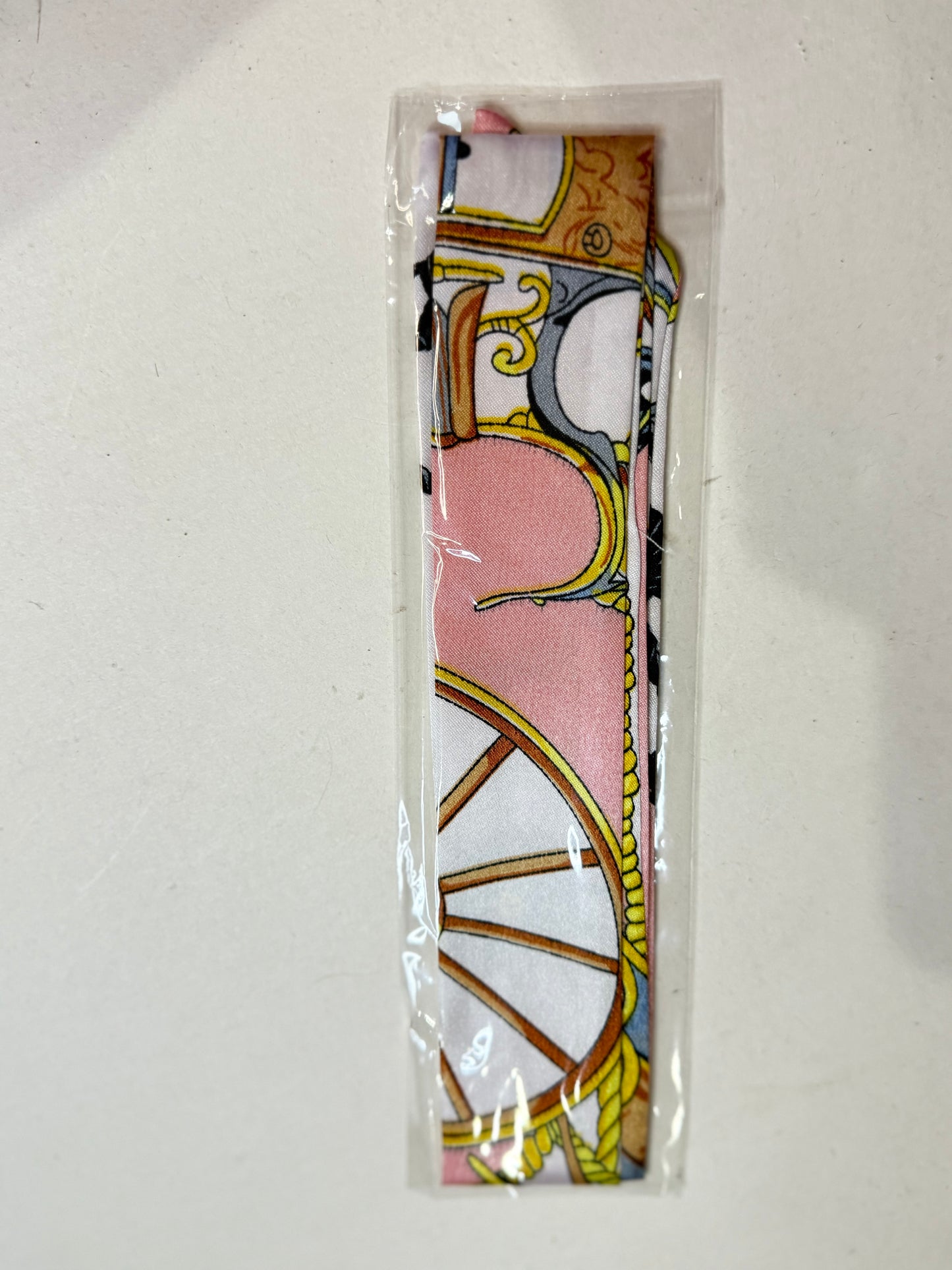 The Baby Pink,White, & Grey Tie Scarf