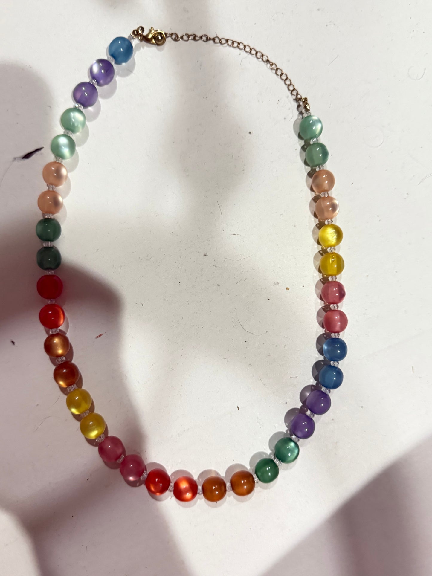 The Multi Colorful Bead Necklace - Triple Charm Boutique