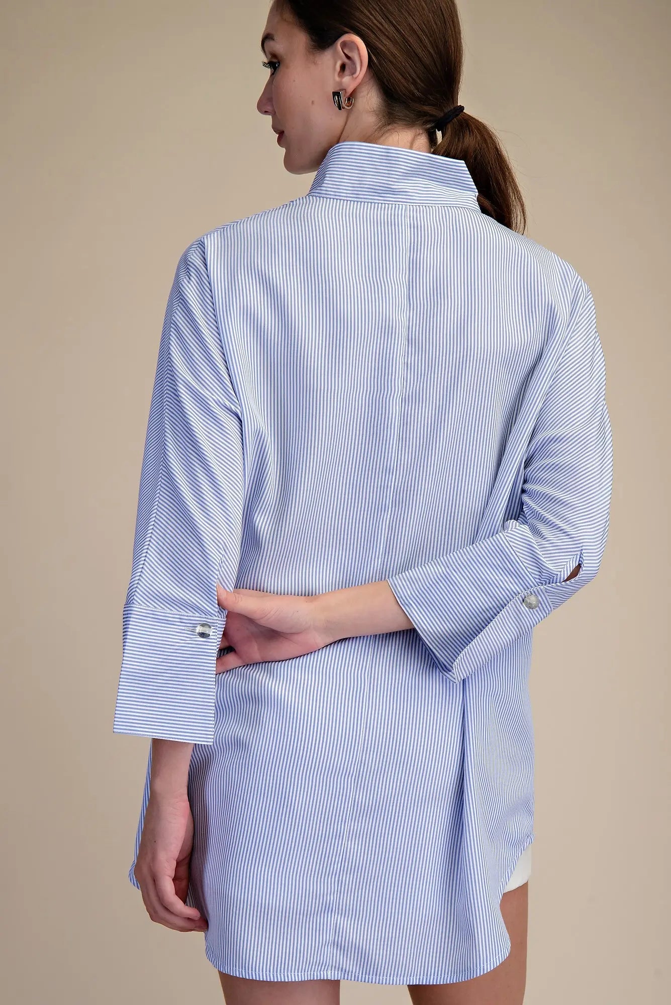 The Blue Stripe Tunic Top