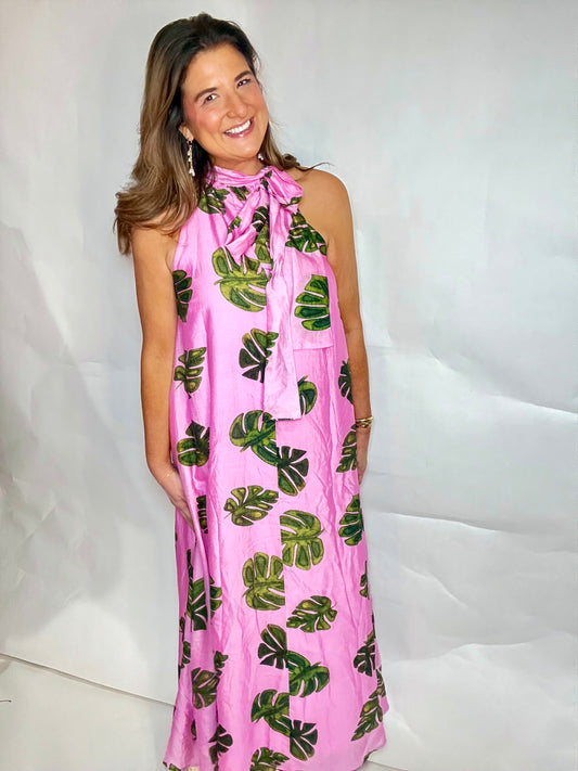 Palm Breeze Dress - Triple Charm Boutique