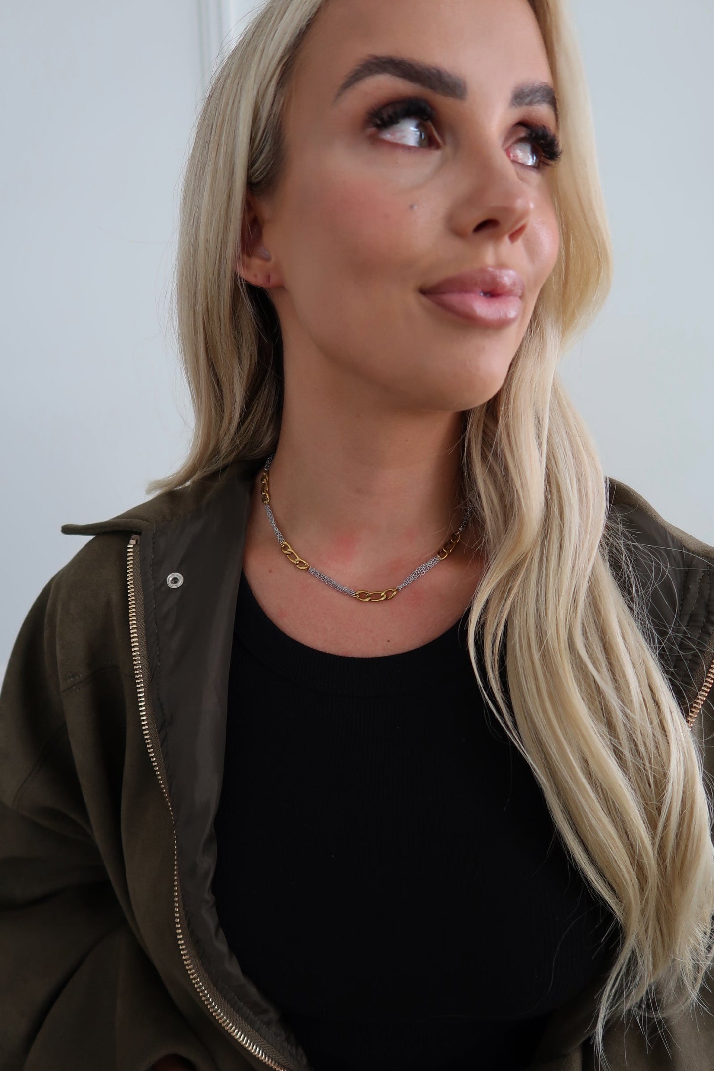 TWO TONED GRACE NECKLACE - Triple Charm Boutique