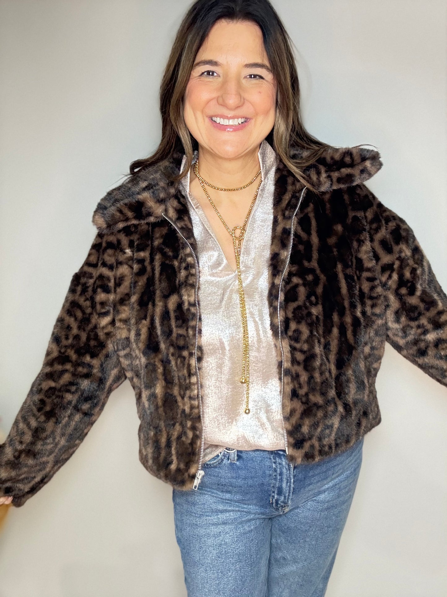The Soft Leopard Fur Coat