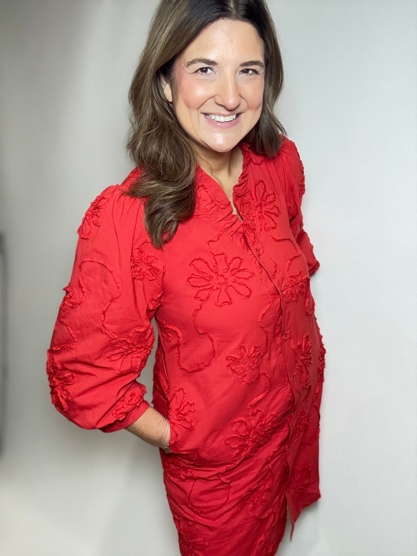 The Red Robin Floral Dress