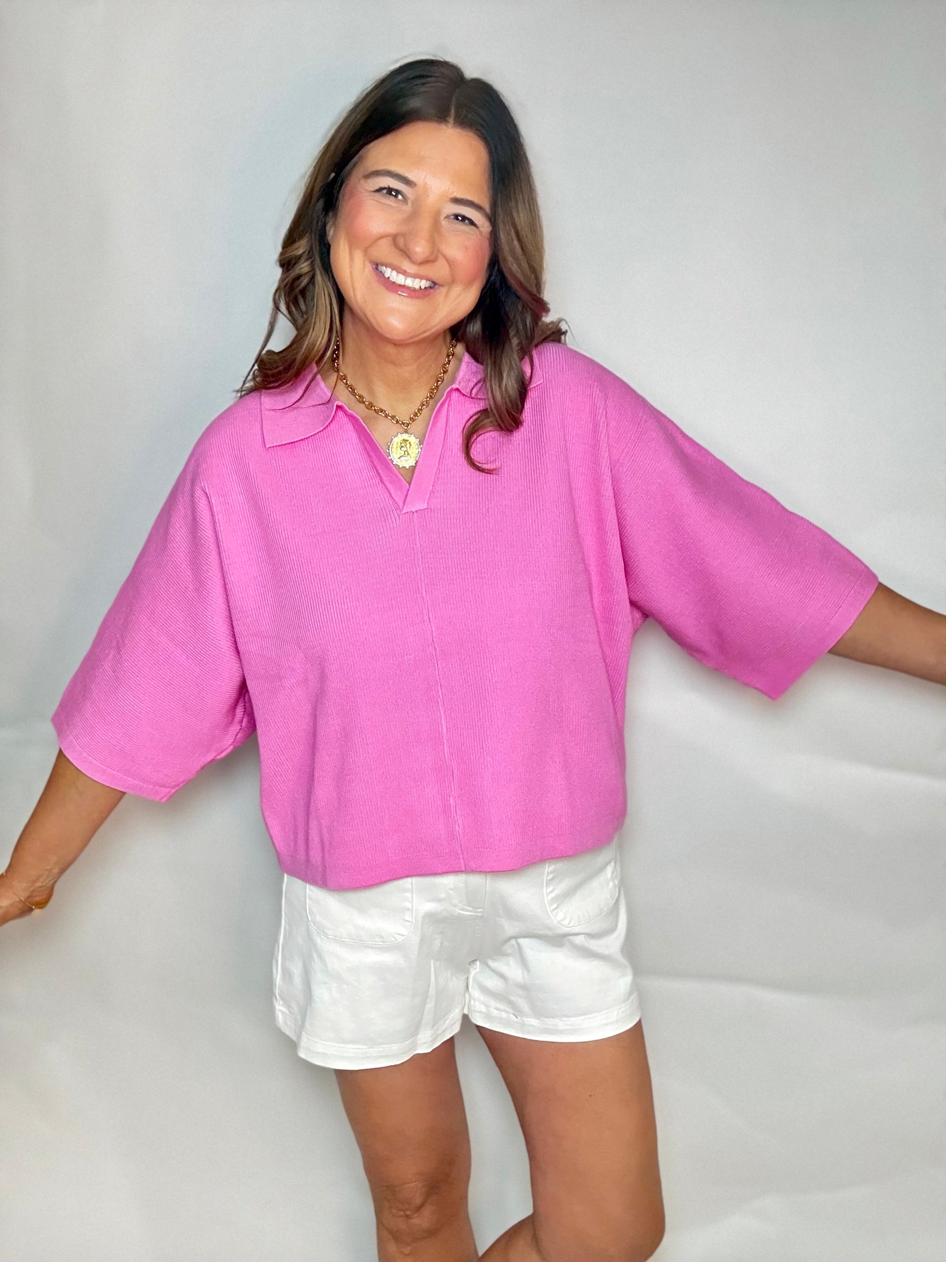 The Perfect Pink Bell Sweater - Triple Charm Boutique