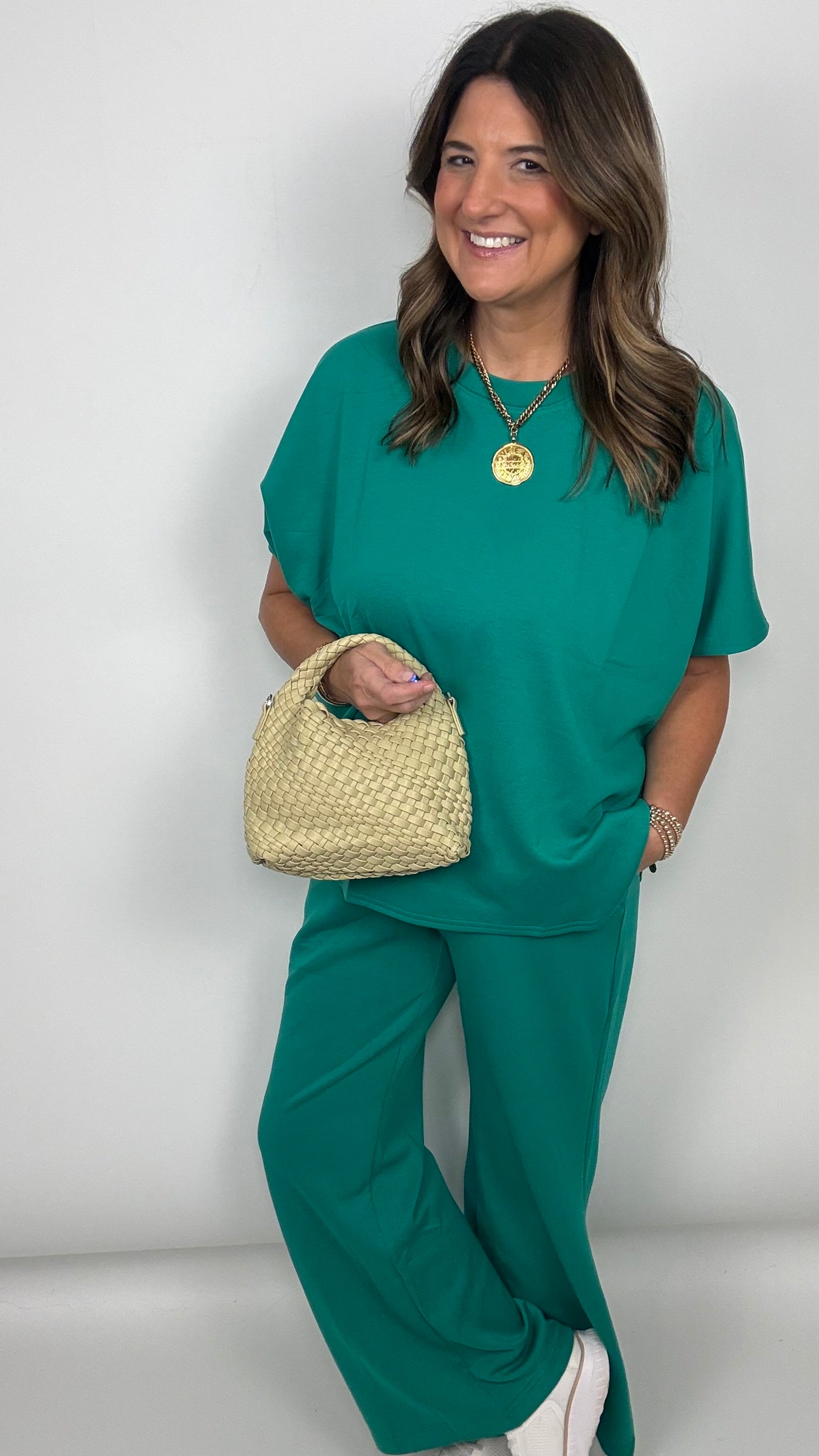 The Green Scuba Pants Set