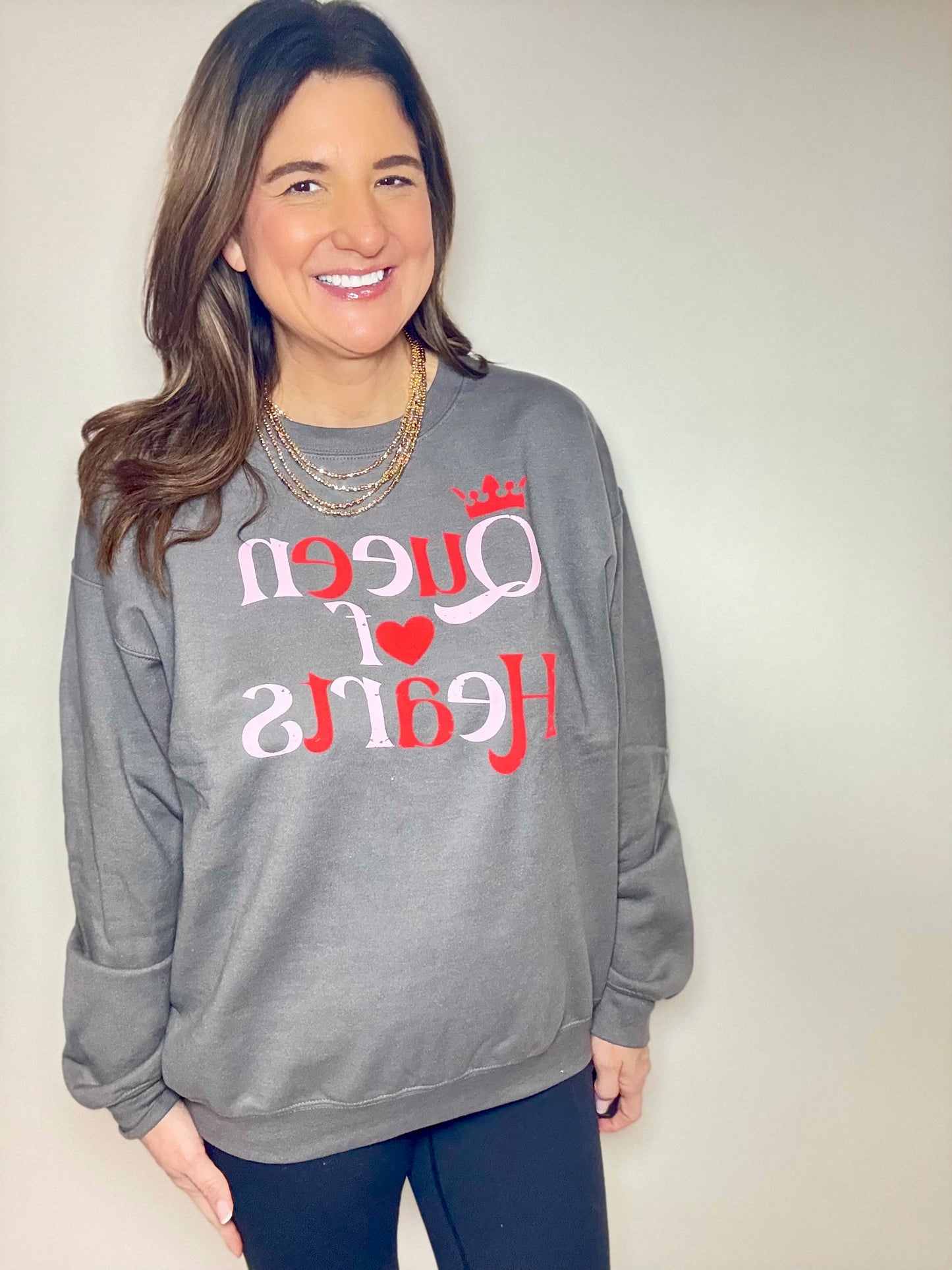 The Queen of Hearts Sweatshirt - Triple Charm Boutique