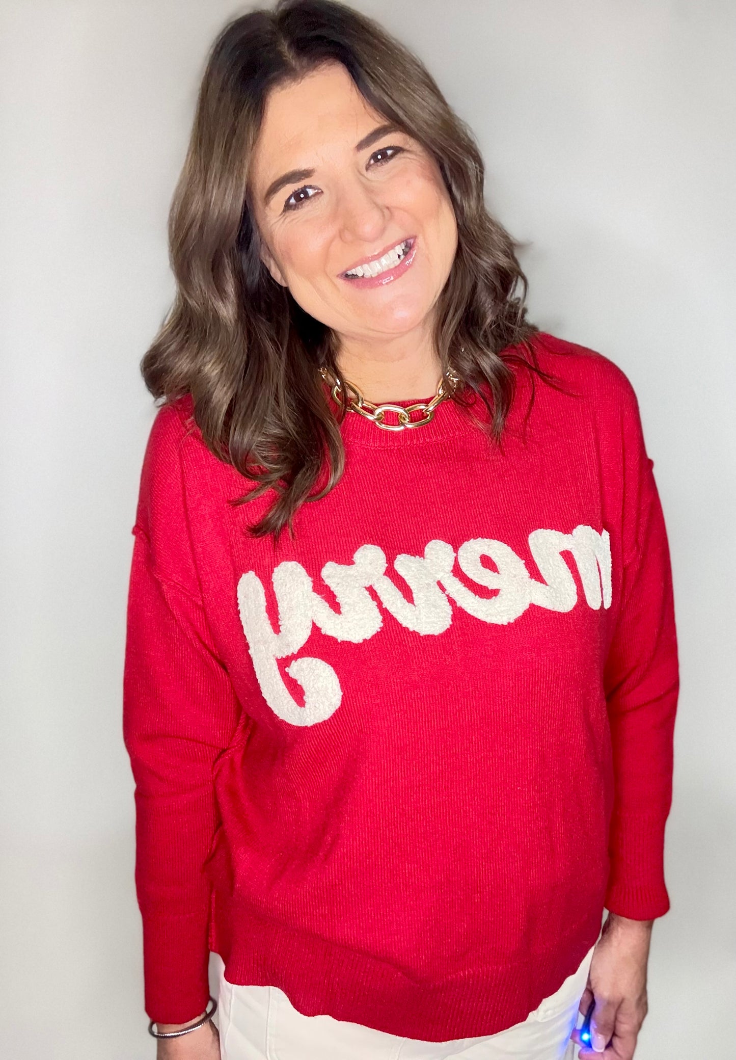 The Merry Red Holiday Sweater