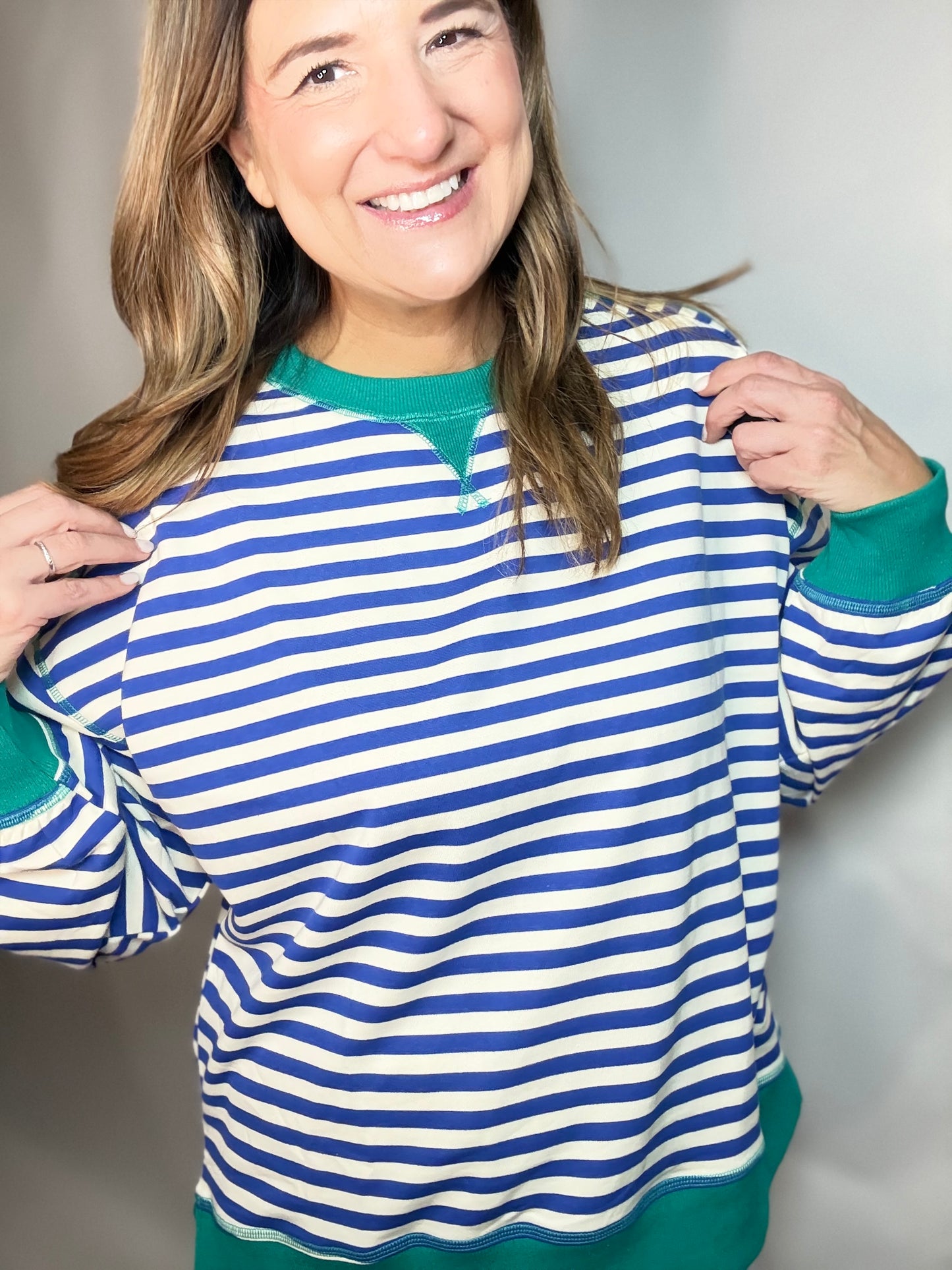 The Blue Moon Stripe Sweatshirt