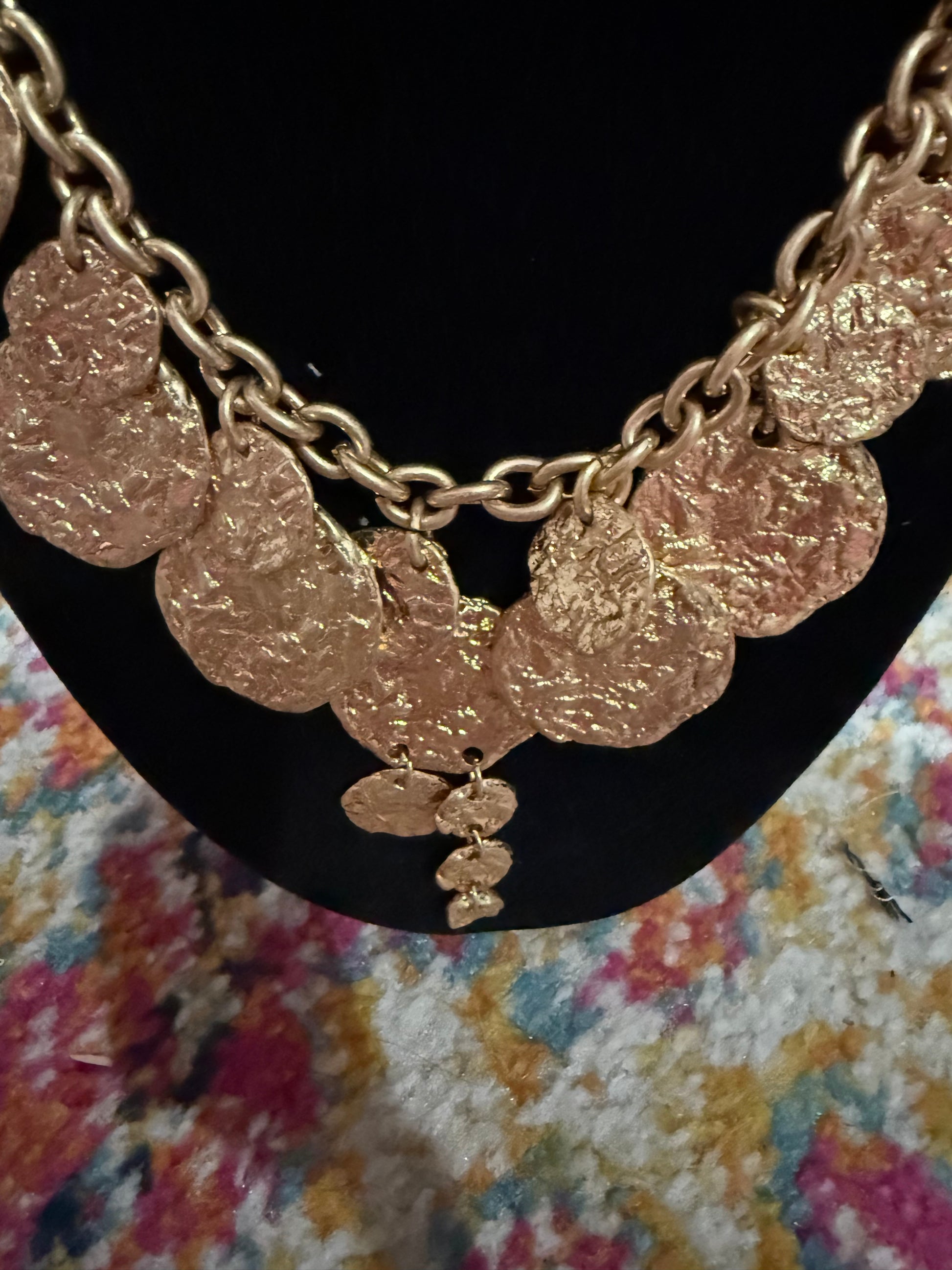 The Gold Tiered Statement Necklace - Triple Charm Boutique