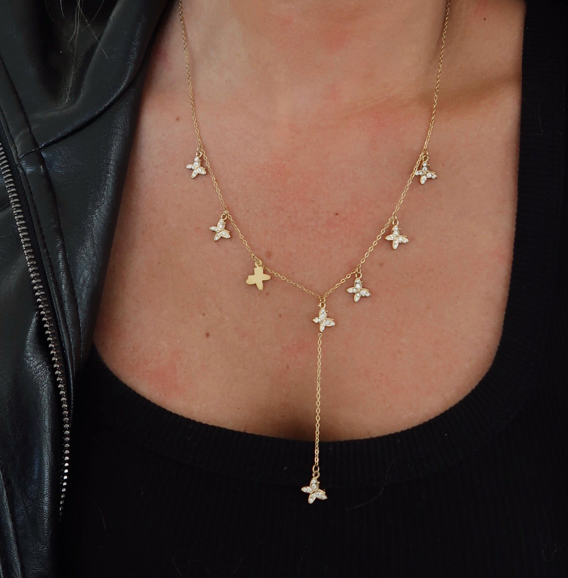 BUTTERFLY NECKLACE ￼ - Triple Charm Boutique