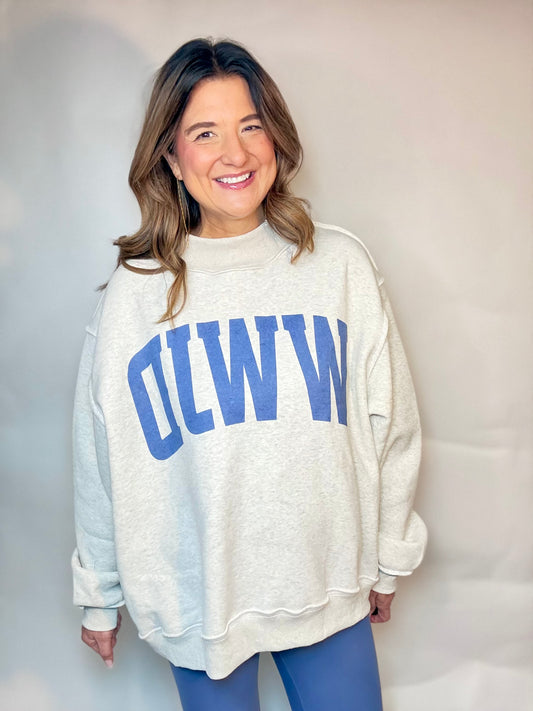 WWJD-AMEN  Reversible Grey  Sweatshirt