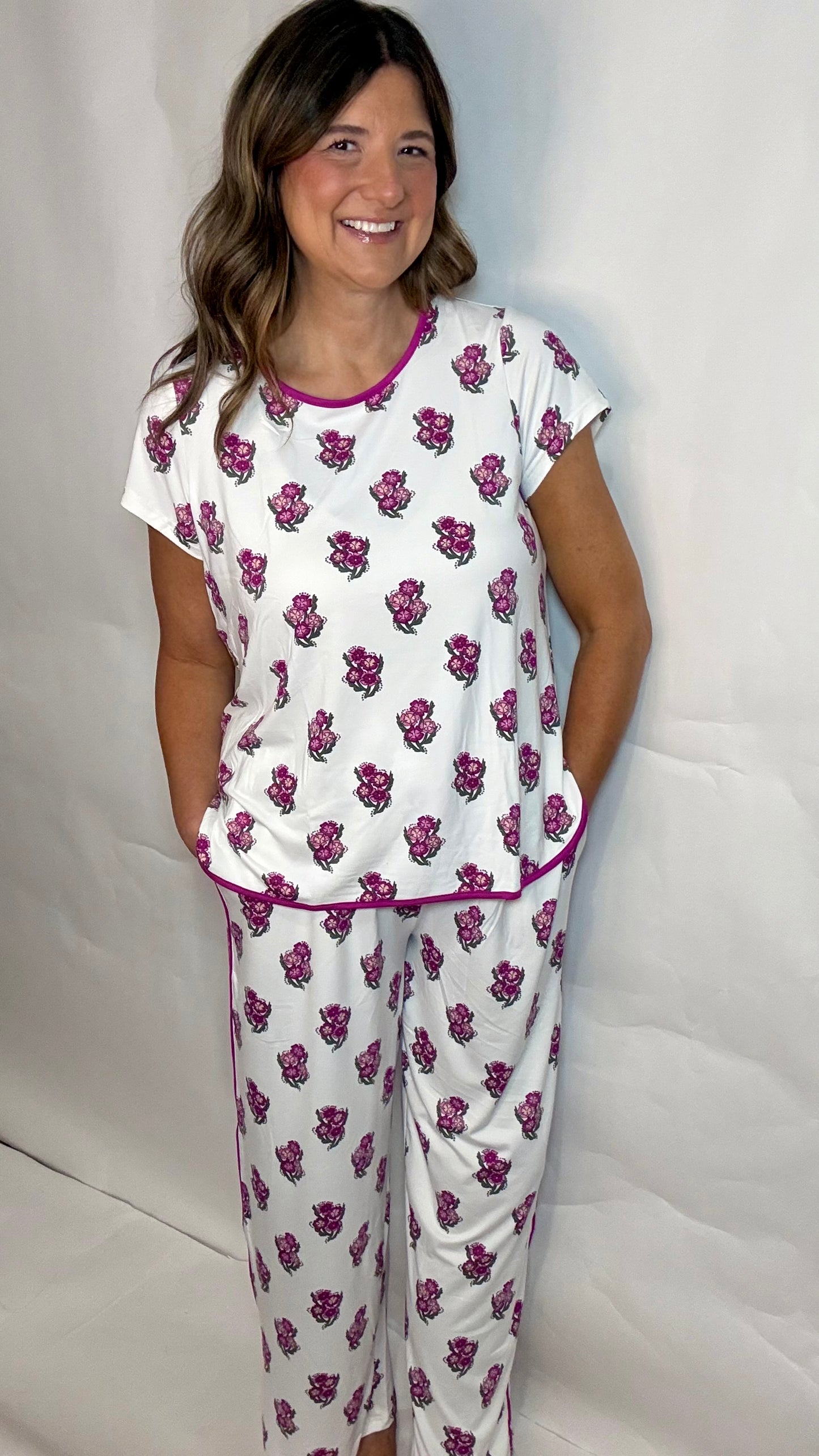 The Mary Square Missy Floral Pajama's