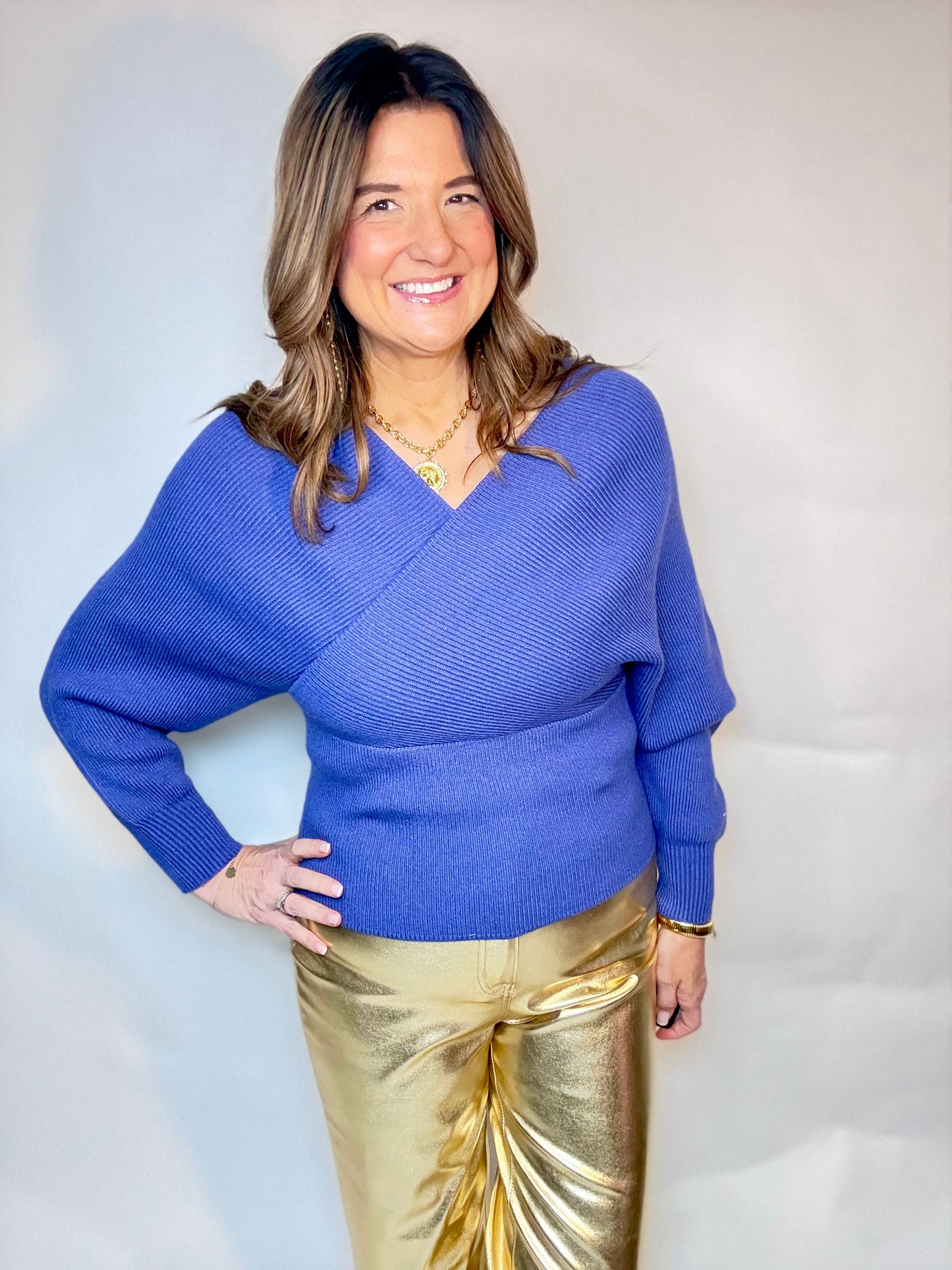 The Purple Fitted Sweater