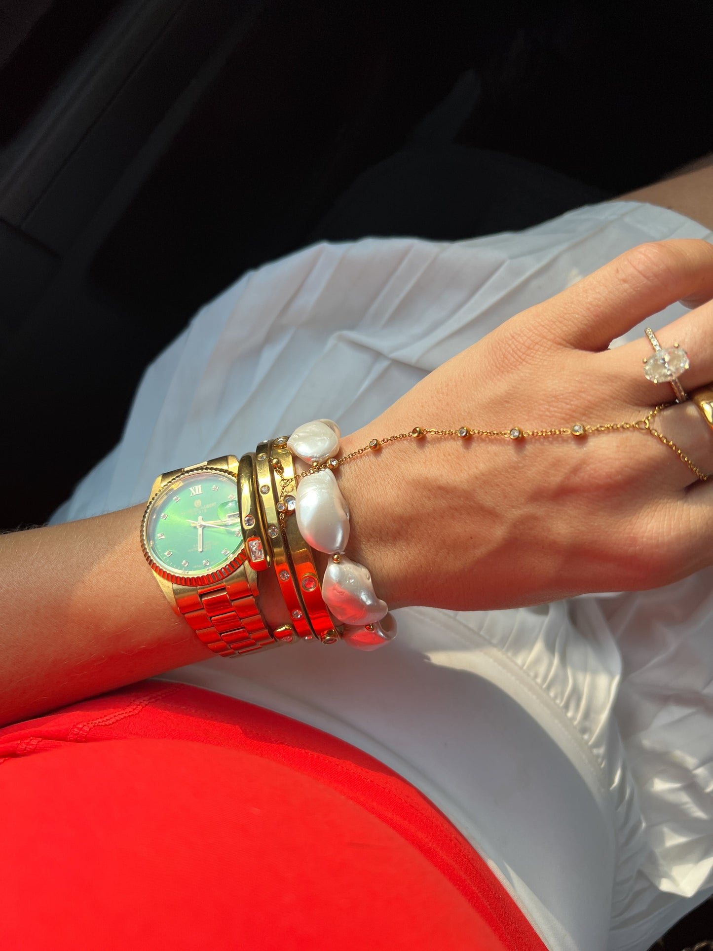 CHUNKY PEARL BRACELET - Triple Charm Boutique