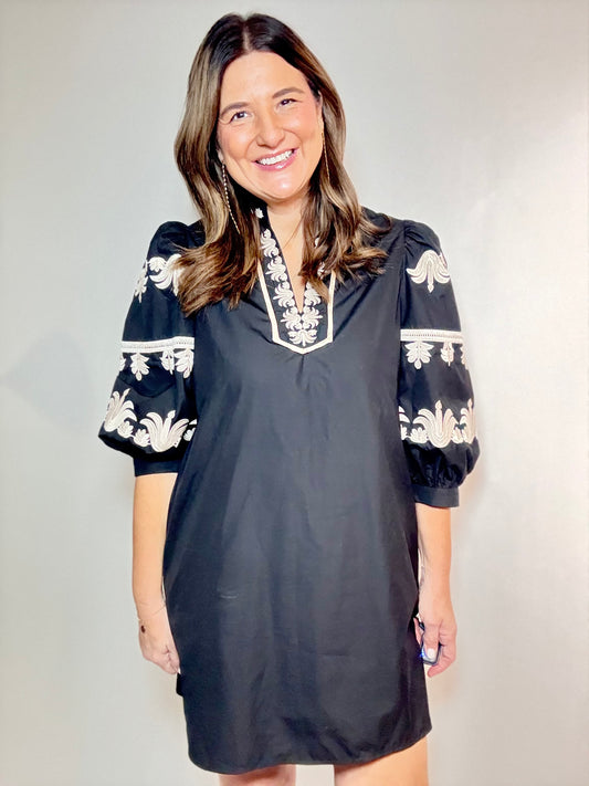 Black Fancy Entro Dress