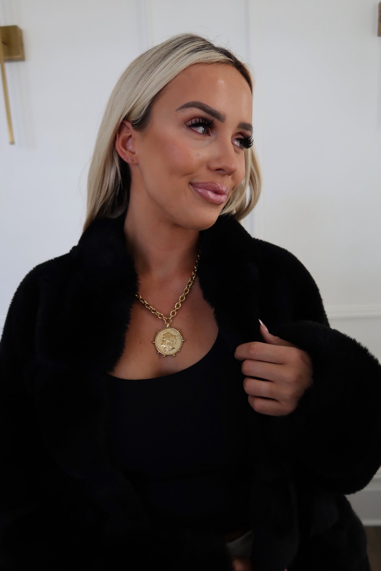 GOLD COIN NECKLACE - Triple Charm Boutique