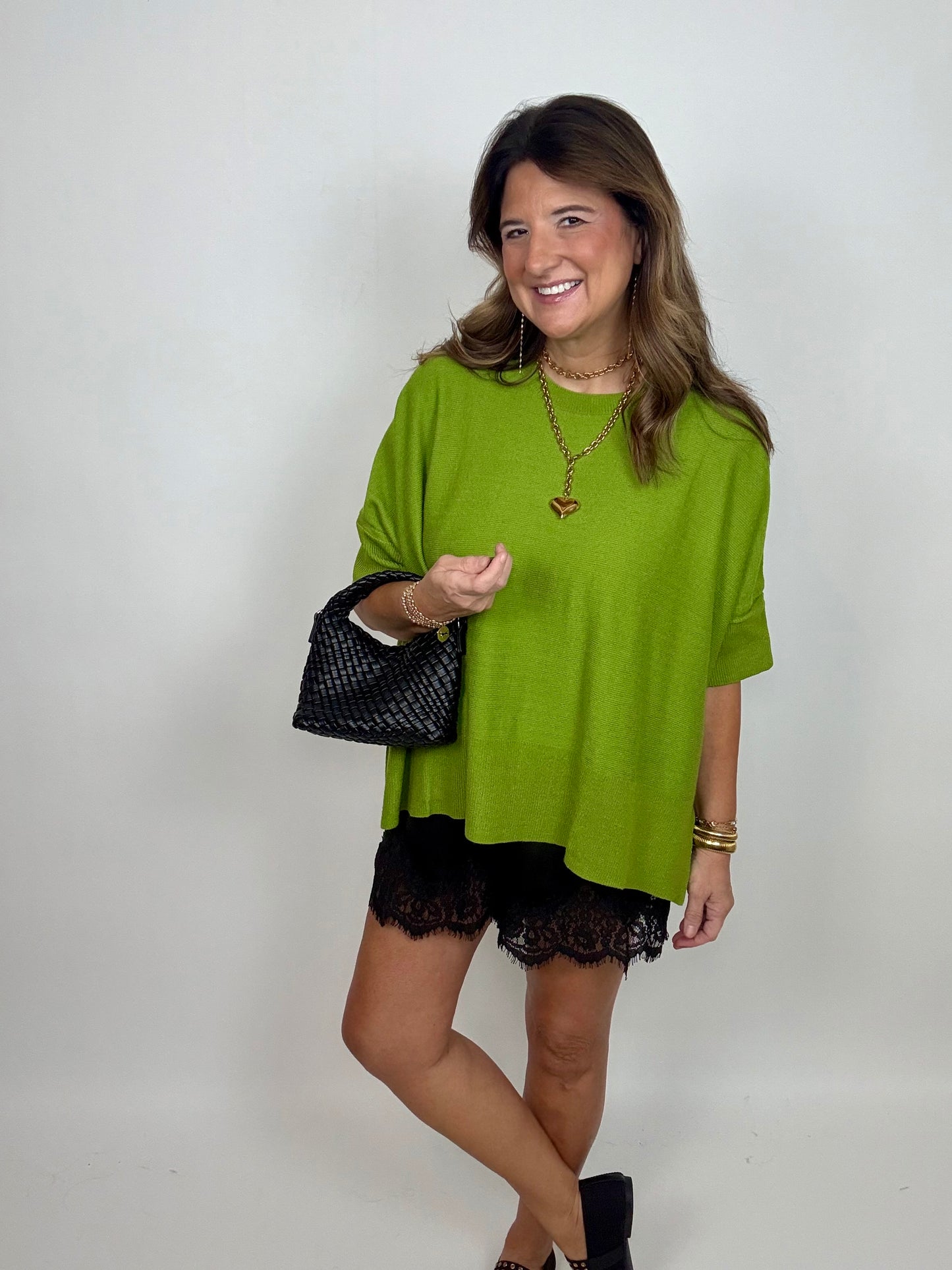 The Apple Green Oversized Sweater
