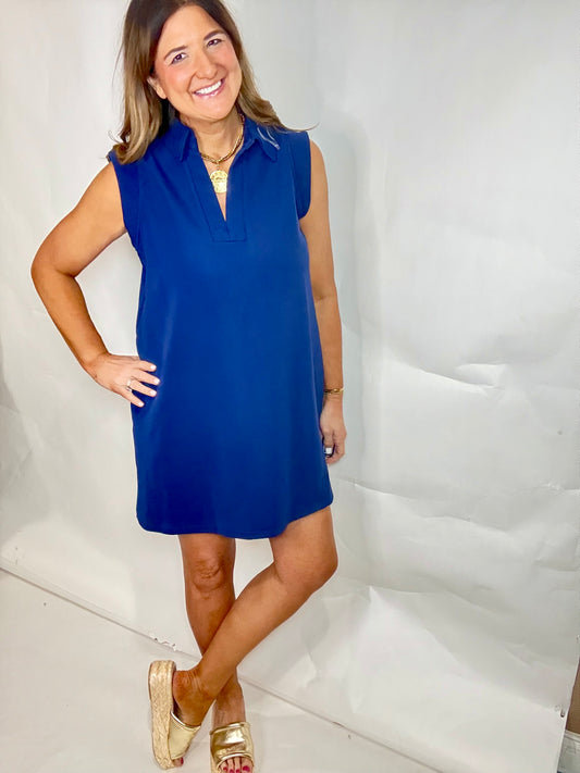 The Nautical Dress in Navy - Triple Charm Boutique