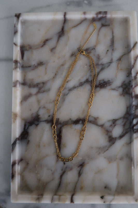 GOLD GRACE NECKLACE ￼ - Triple Charm Boutique