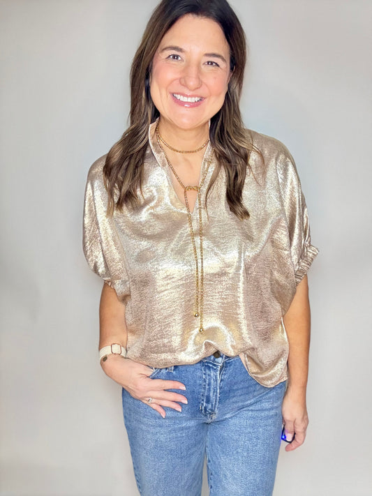 The Gold Dressy Top