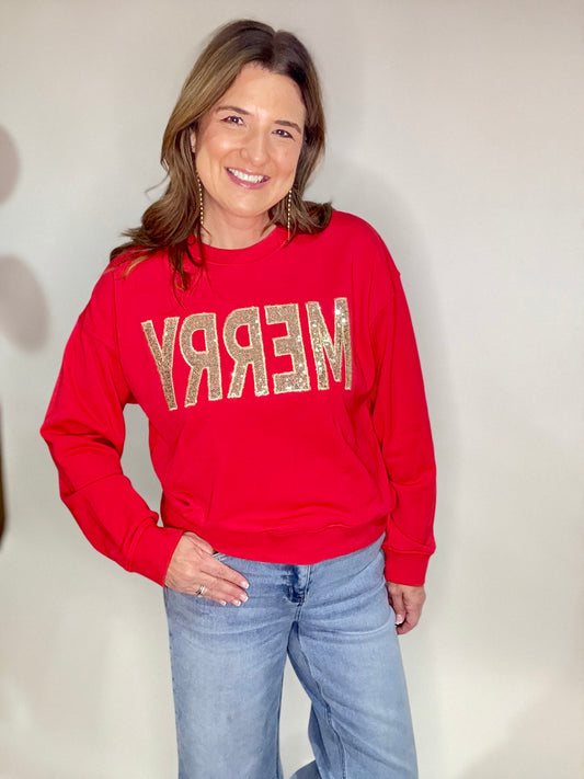 The Merry Sequin Sweatshirt