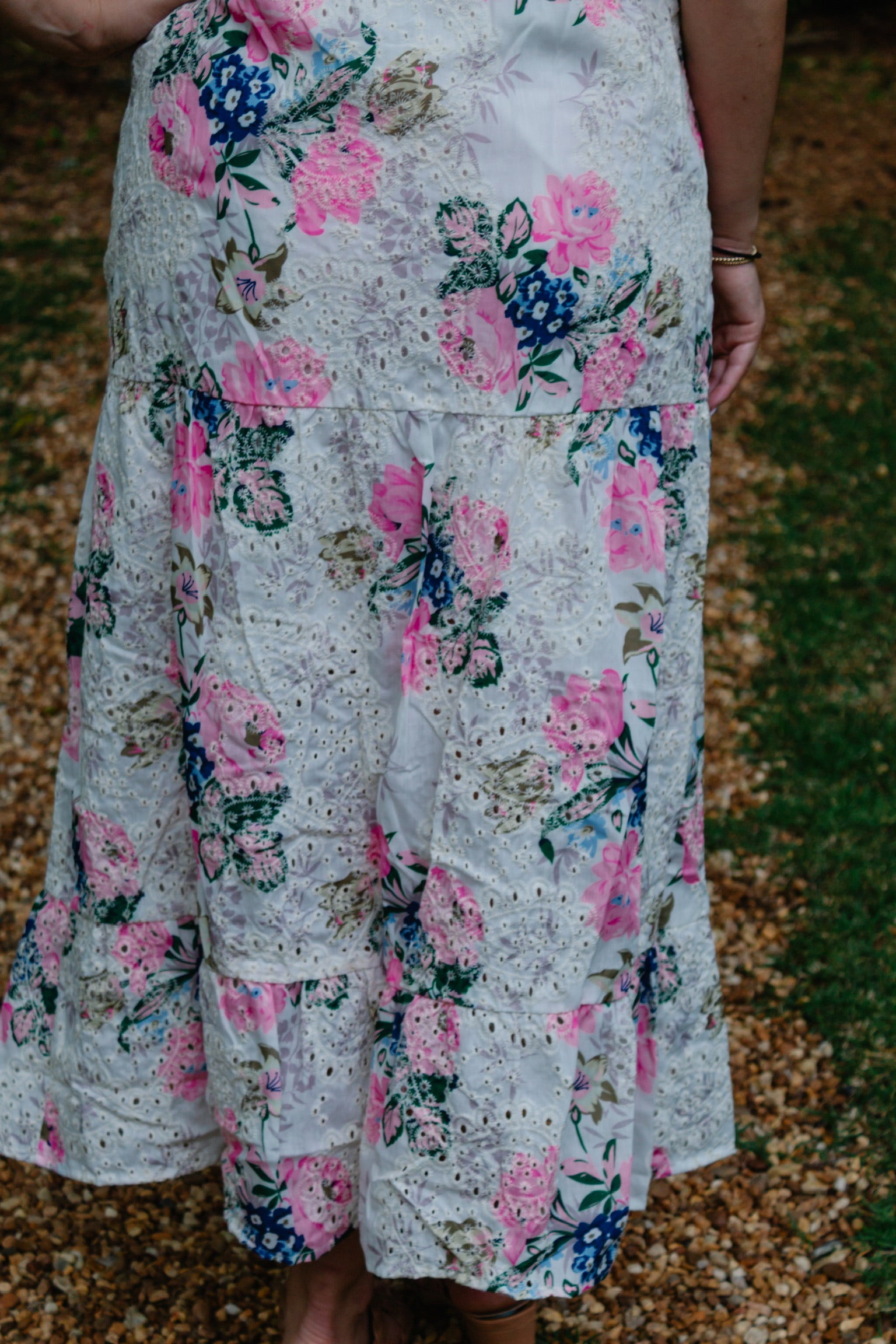 The Enchanting Floral Embroidered Dress - Triple Charm Boutique