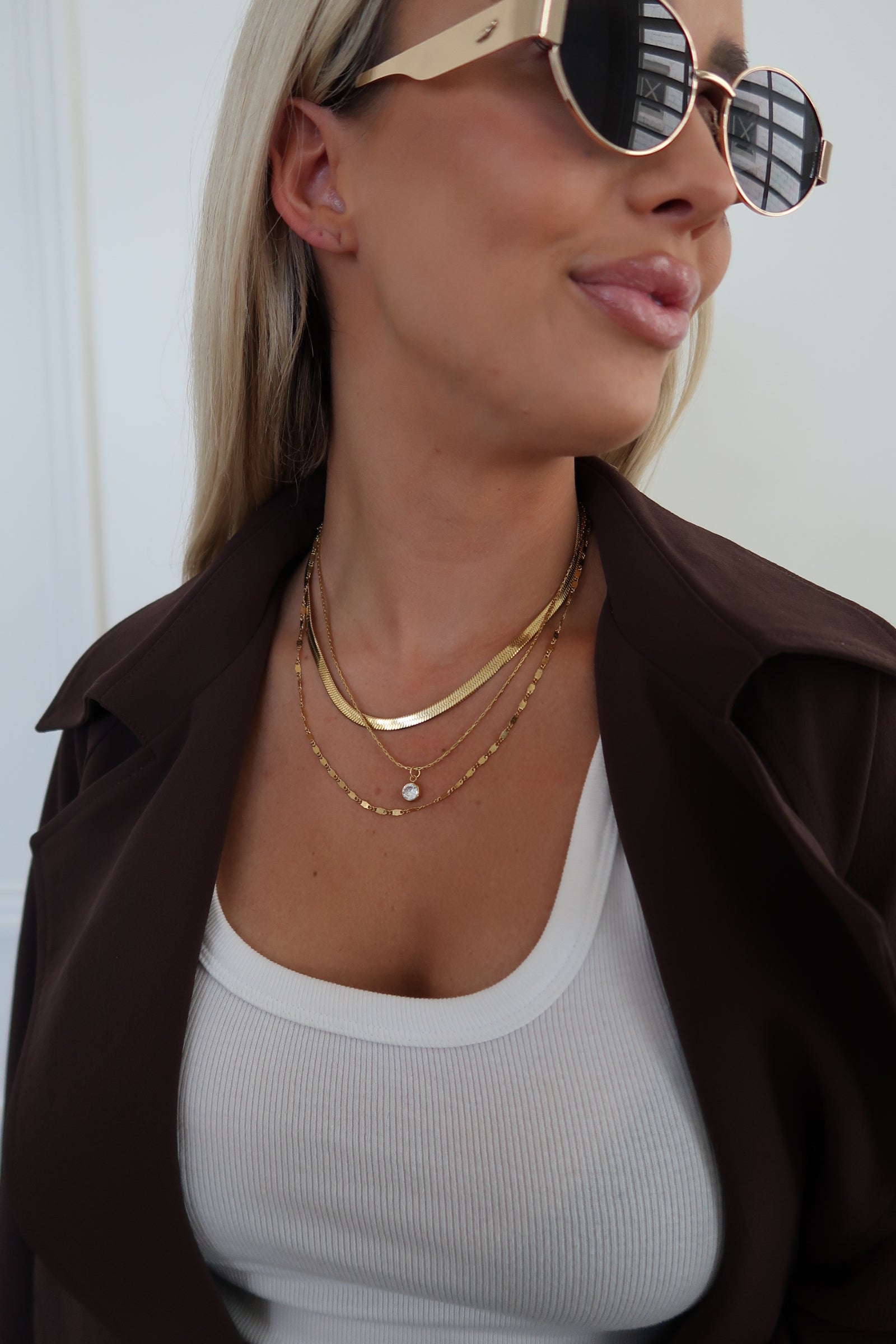 AMELIA NECKLACE - Triple Charm Boutique