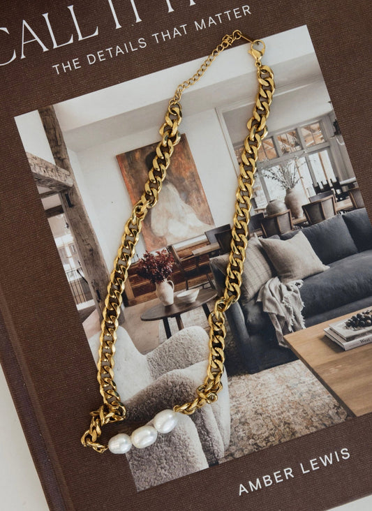 3 PEARL NECKLACE - Triple Charm Boutique