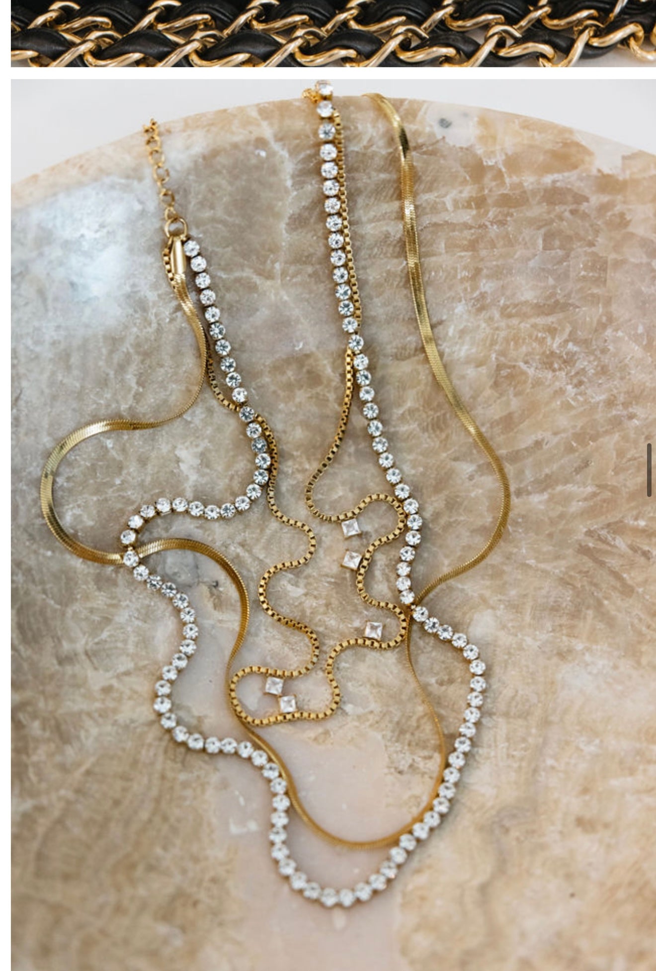 LEAH NECKLACE - Triple Charm Boutique