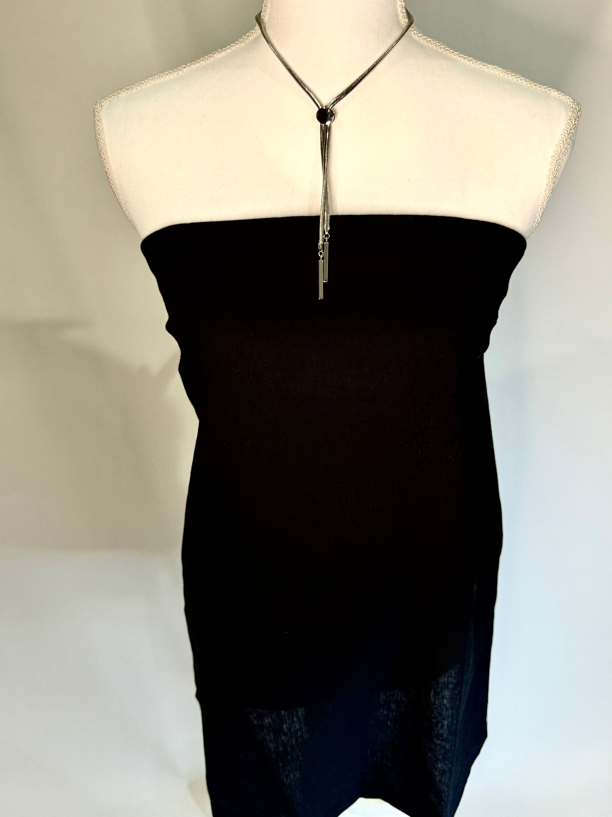 Long Silver Snake Necklace - Triple Charm Boutique