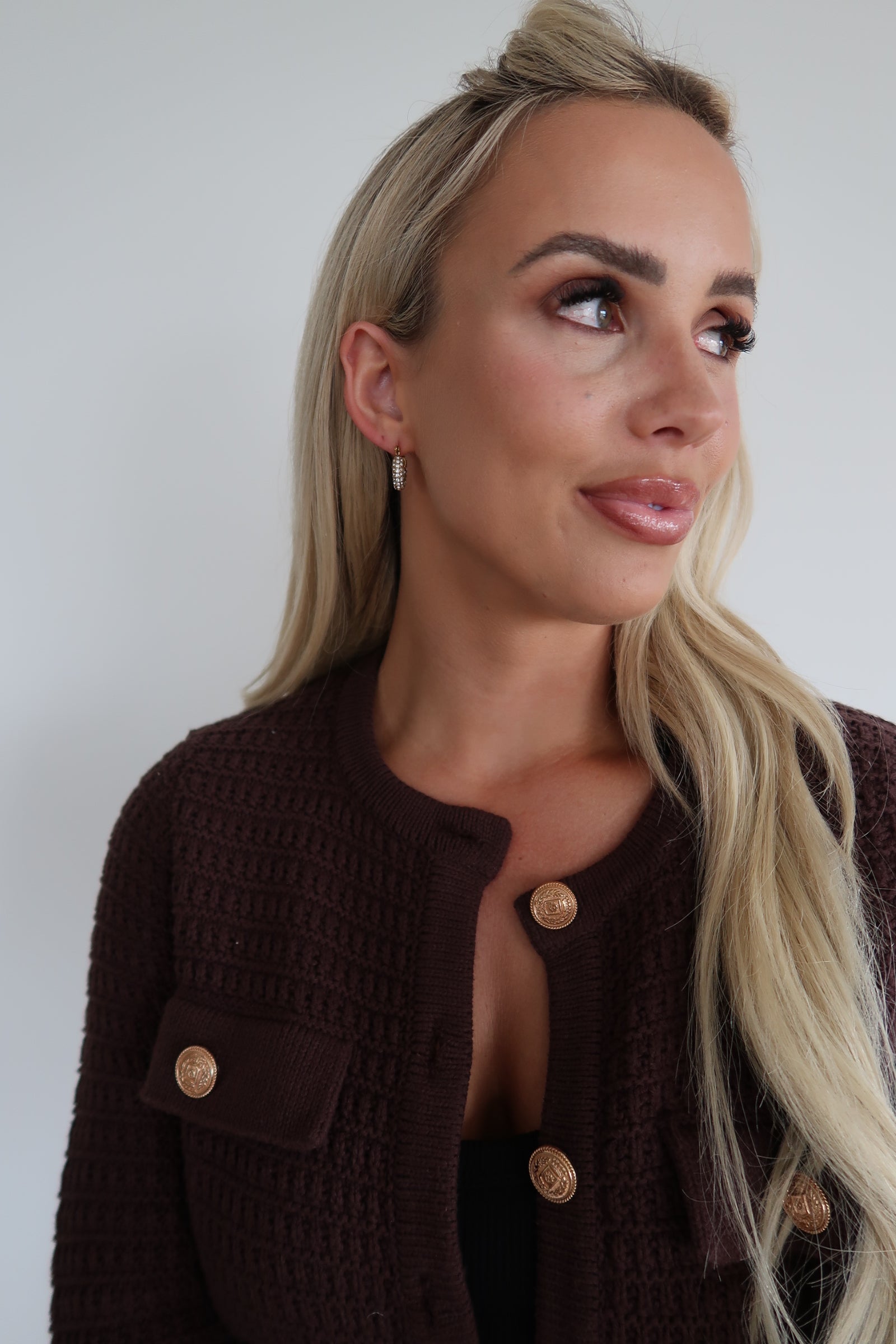 SMALL DIAMOND HOOPS - Triple Charm Boutique