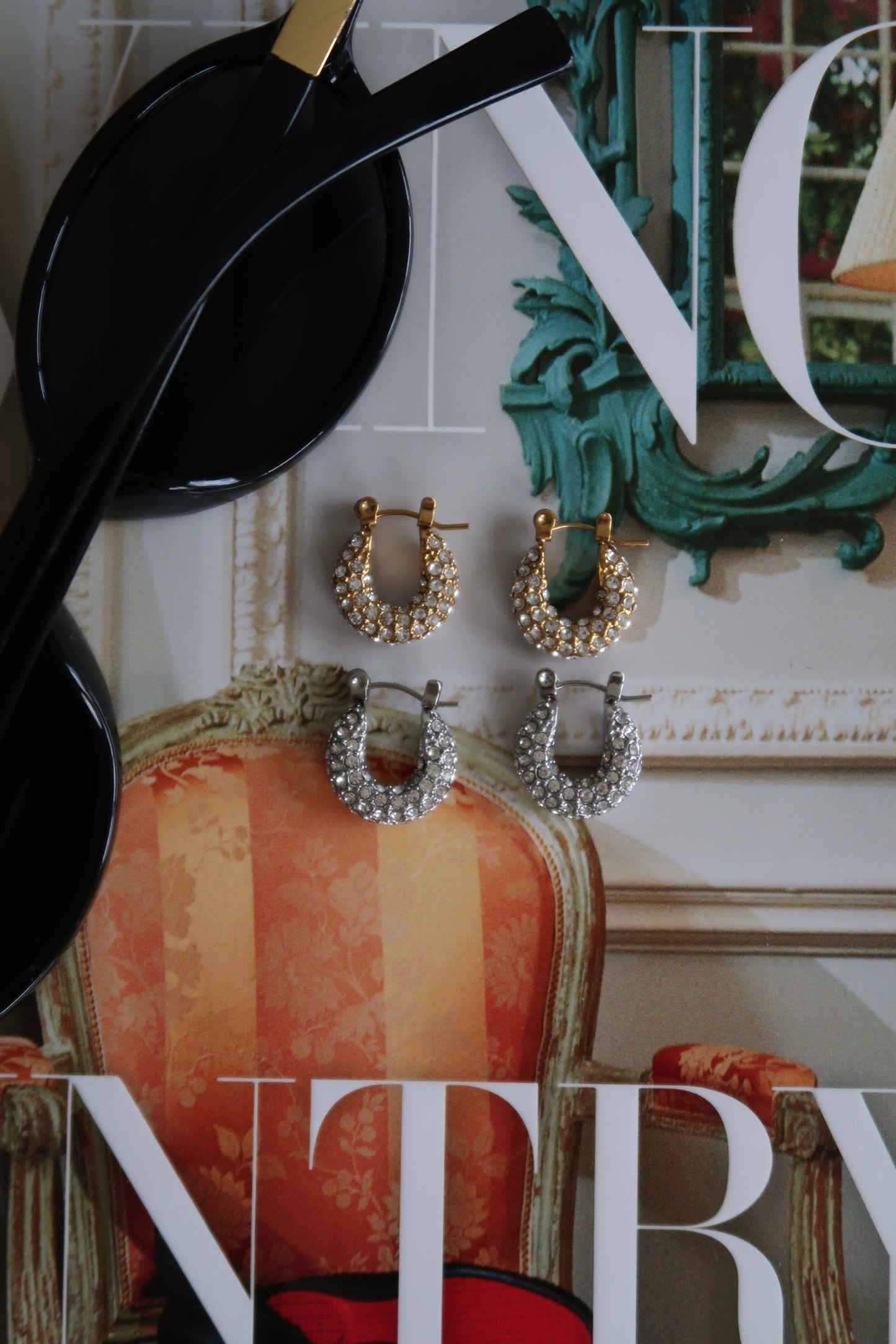 SMALL DIAMOND HOOPS - Triple Charm Boutique