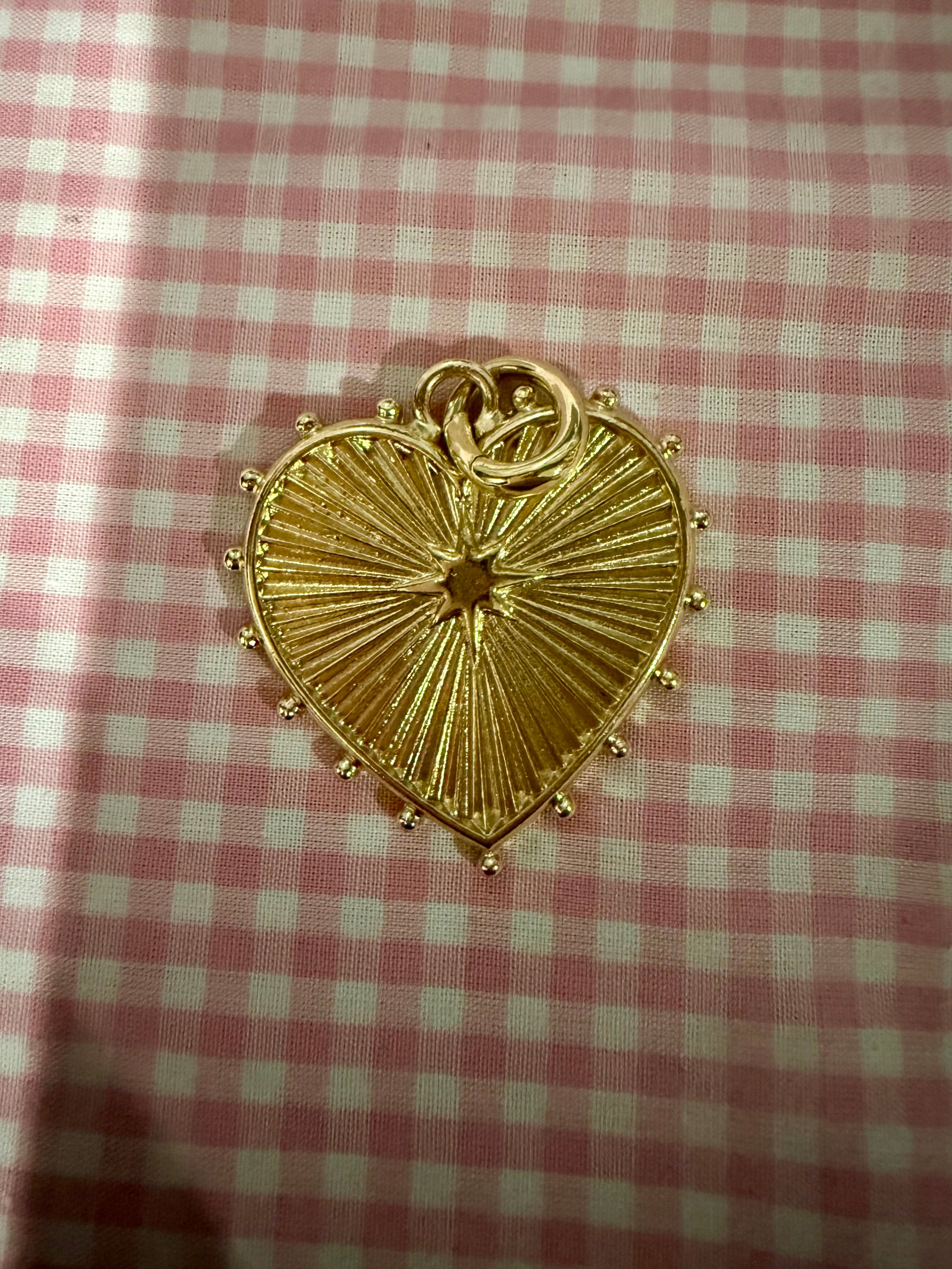 Caroline Hill Gold Plated Heart Charm - Triple Charm Boutique