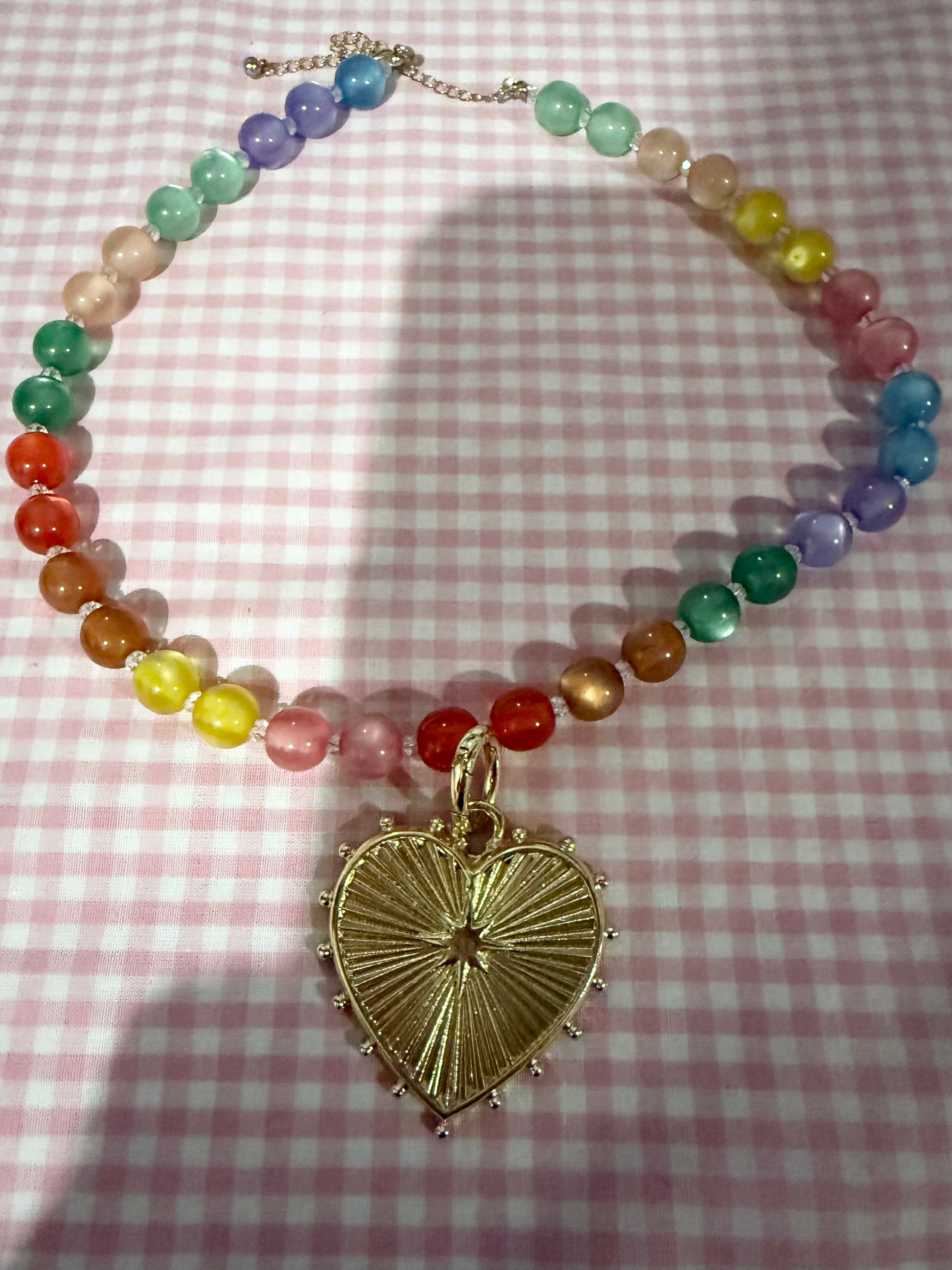 Caroline Hill Gold Plated Heart Charm - Triple Charm Boutique