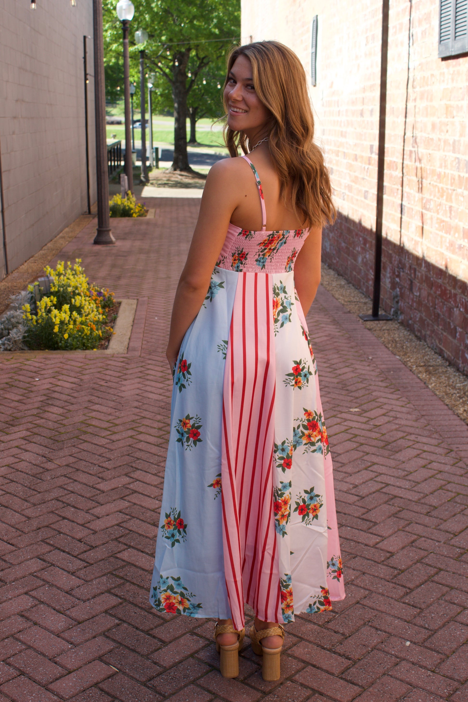 The Fancy Flower Maxi Dress - Triple Charm Boutique