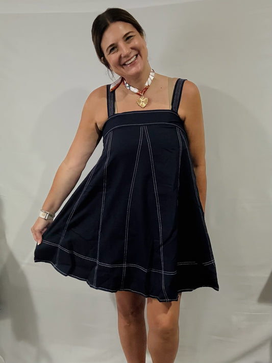 Denim Breeze Mini Dress