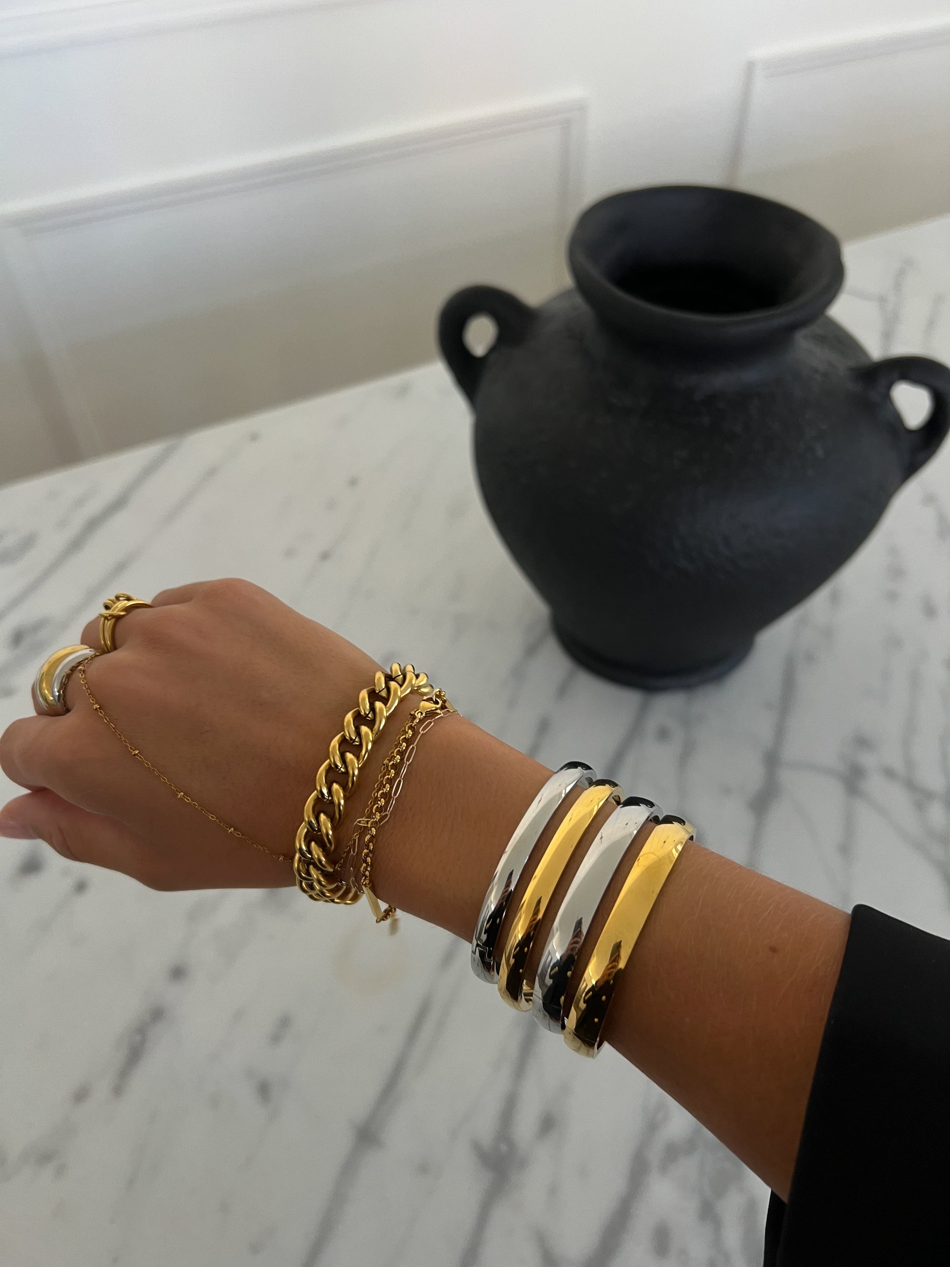 GEMMA BANGLE - Triple Charm Boutique