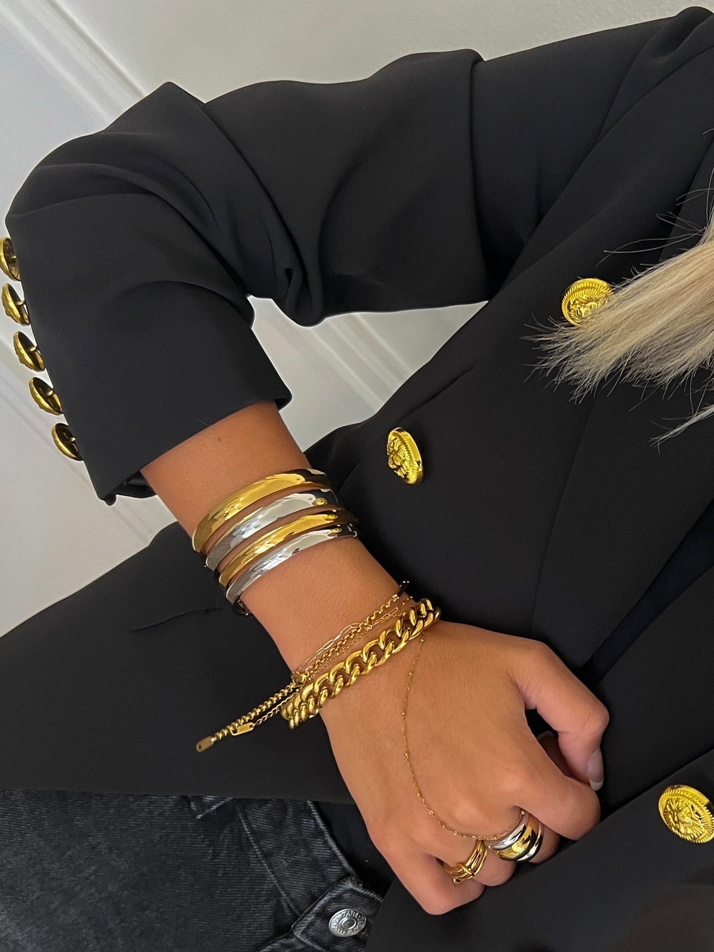 GEMMA BANGLE - Triple Charm Boutique