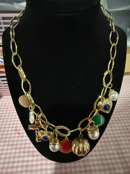 Charm Necklace - Triple Charm Boutique