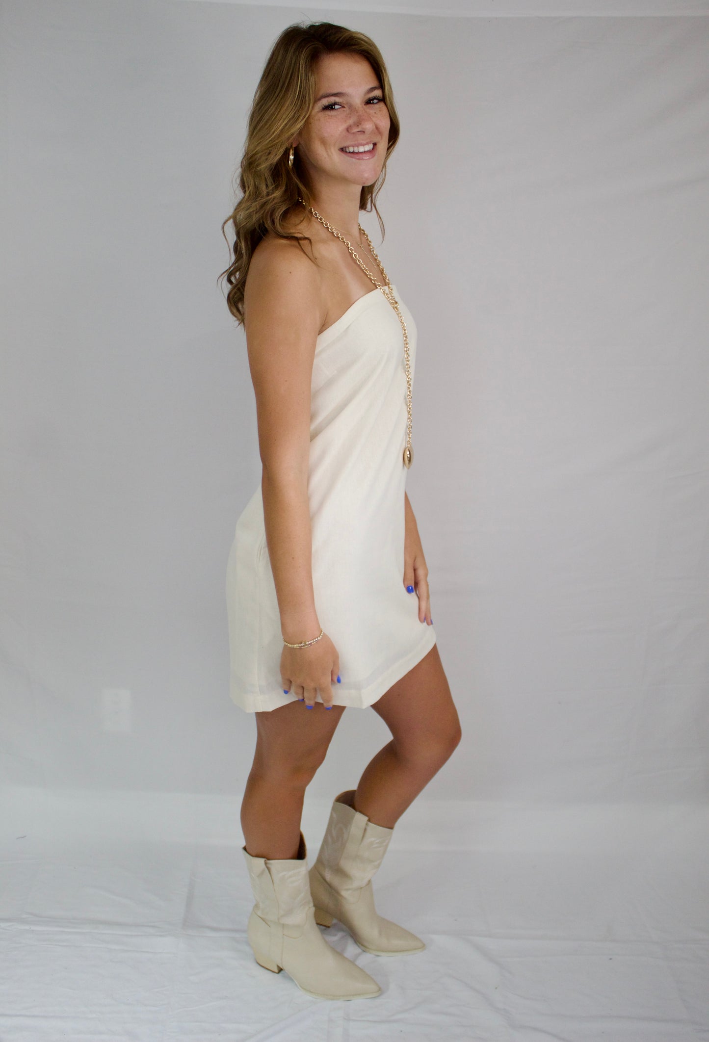 Your Favorite Cream Linen Dress