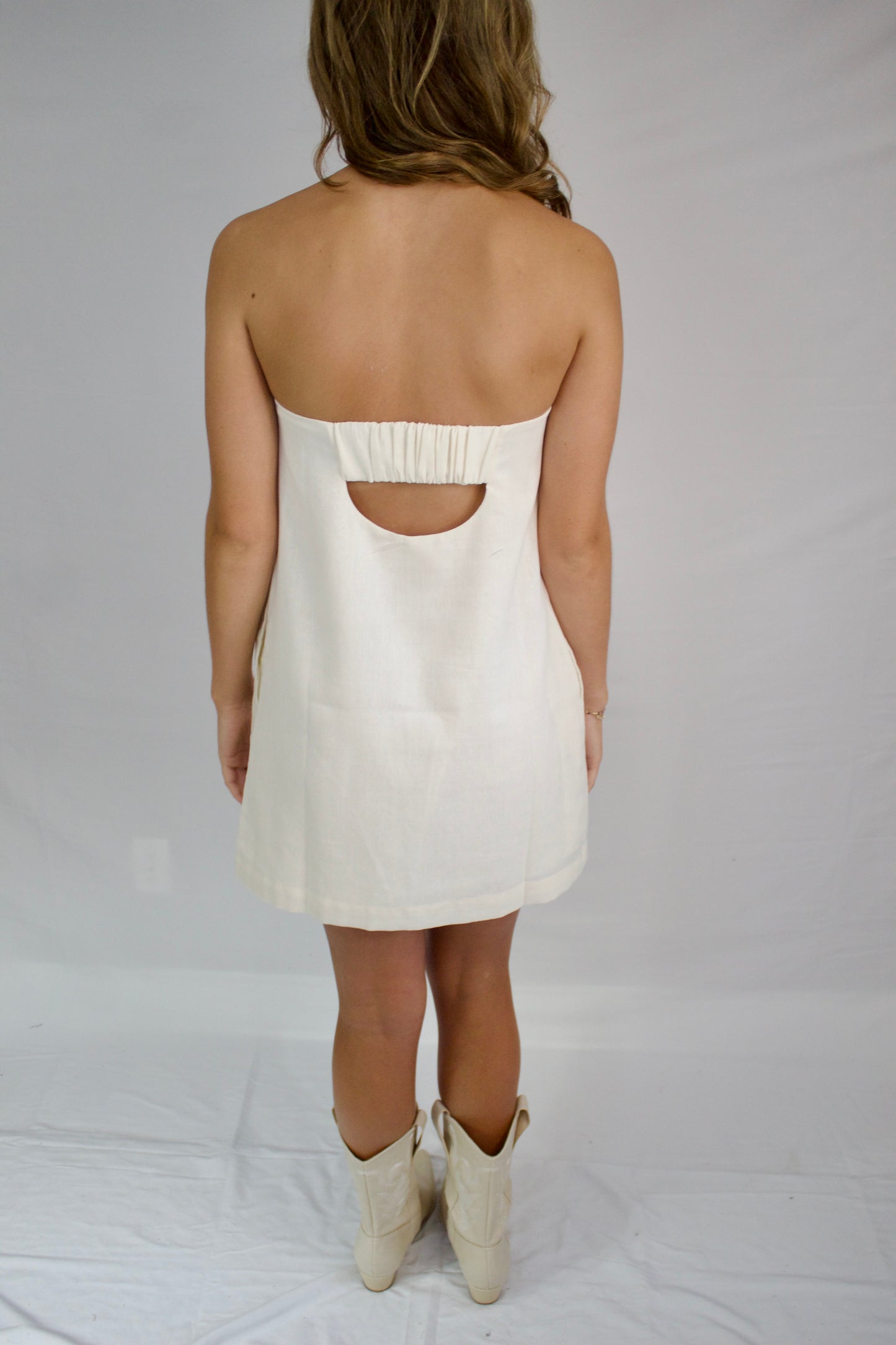 Your Favorite Cream Linen Dress