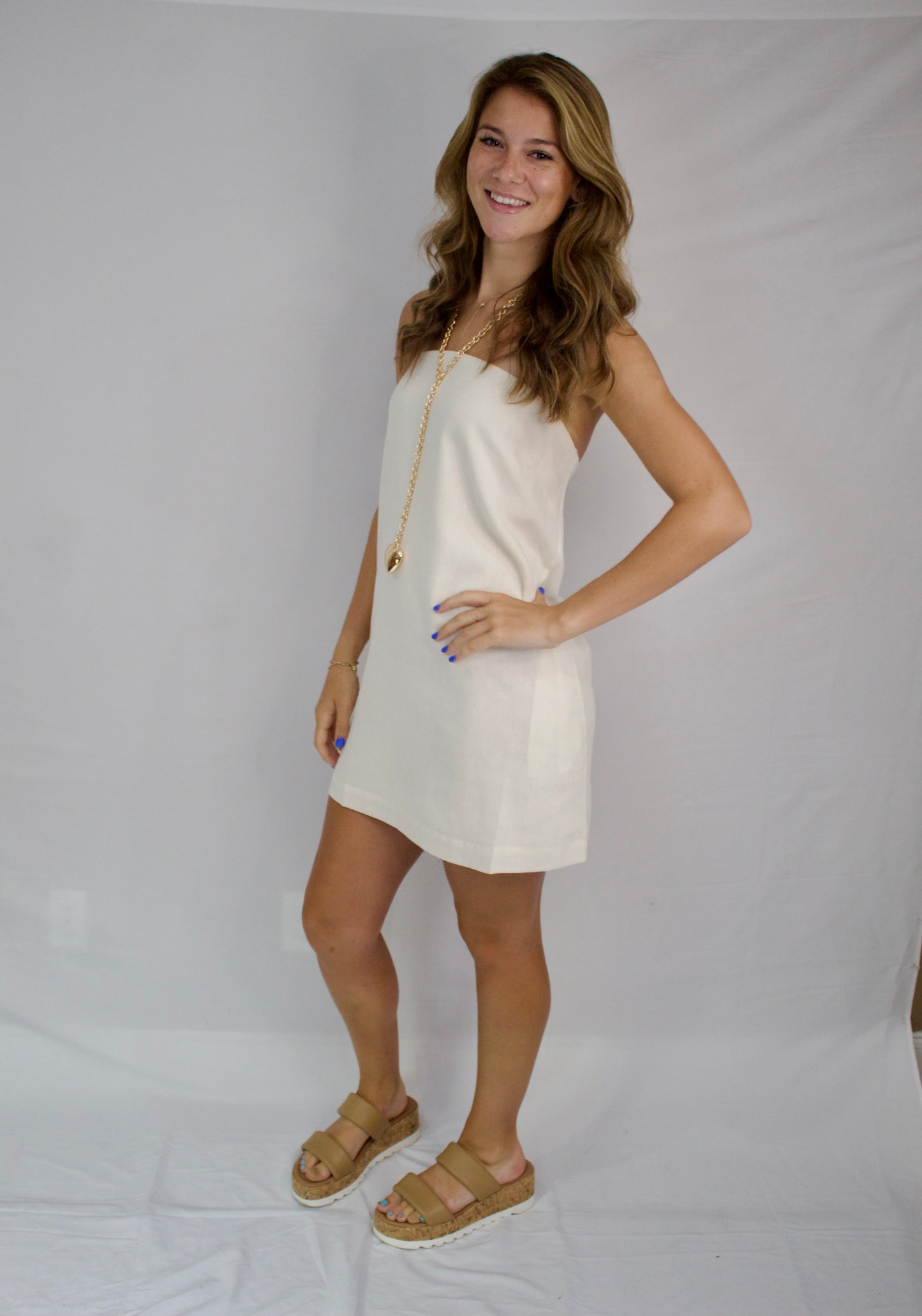Your Favorite Cream Linen Dress