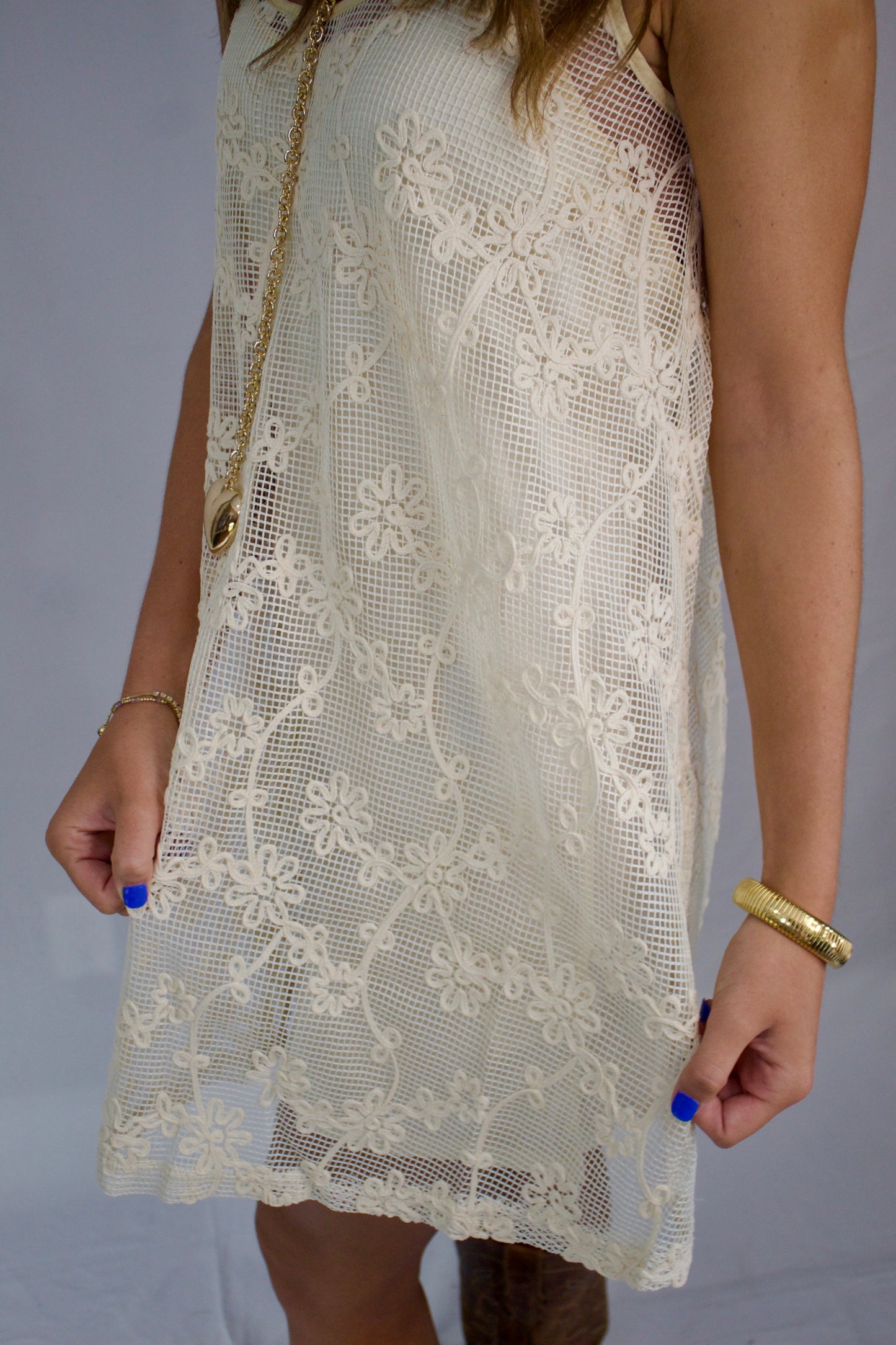 The Madison Embroidered Floral Dress