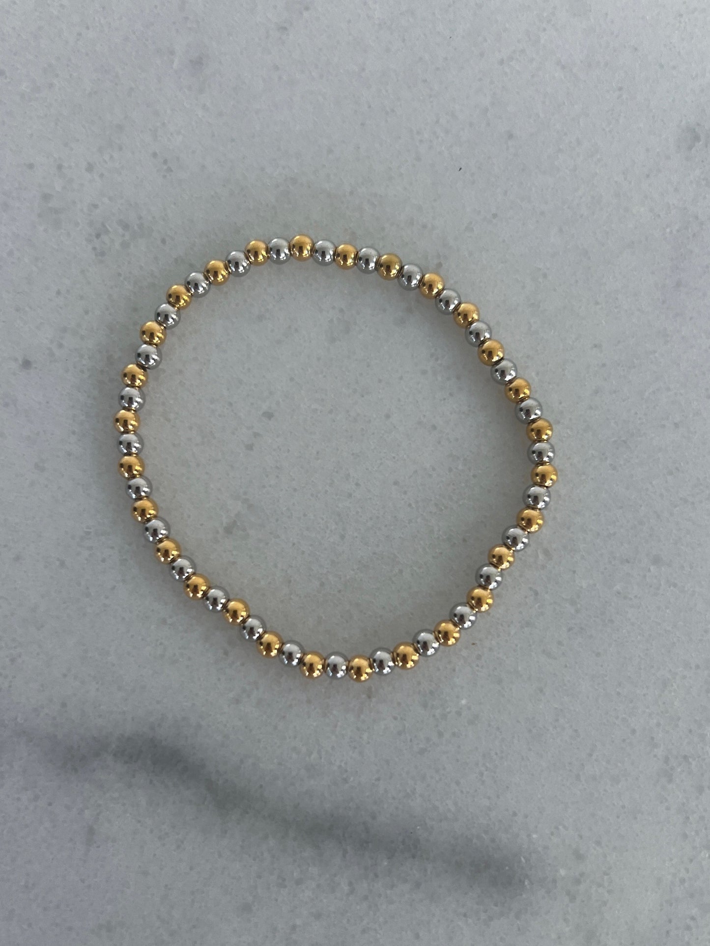 TWO TONED BEADED BRACELET - Triple Charm Boutique