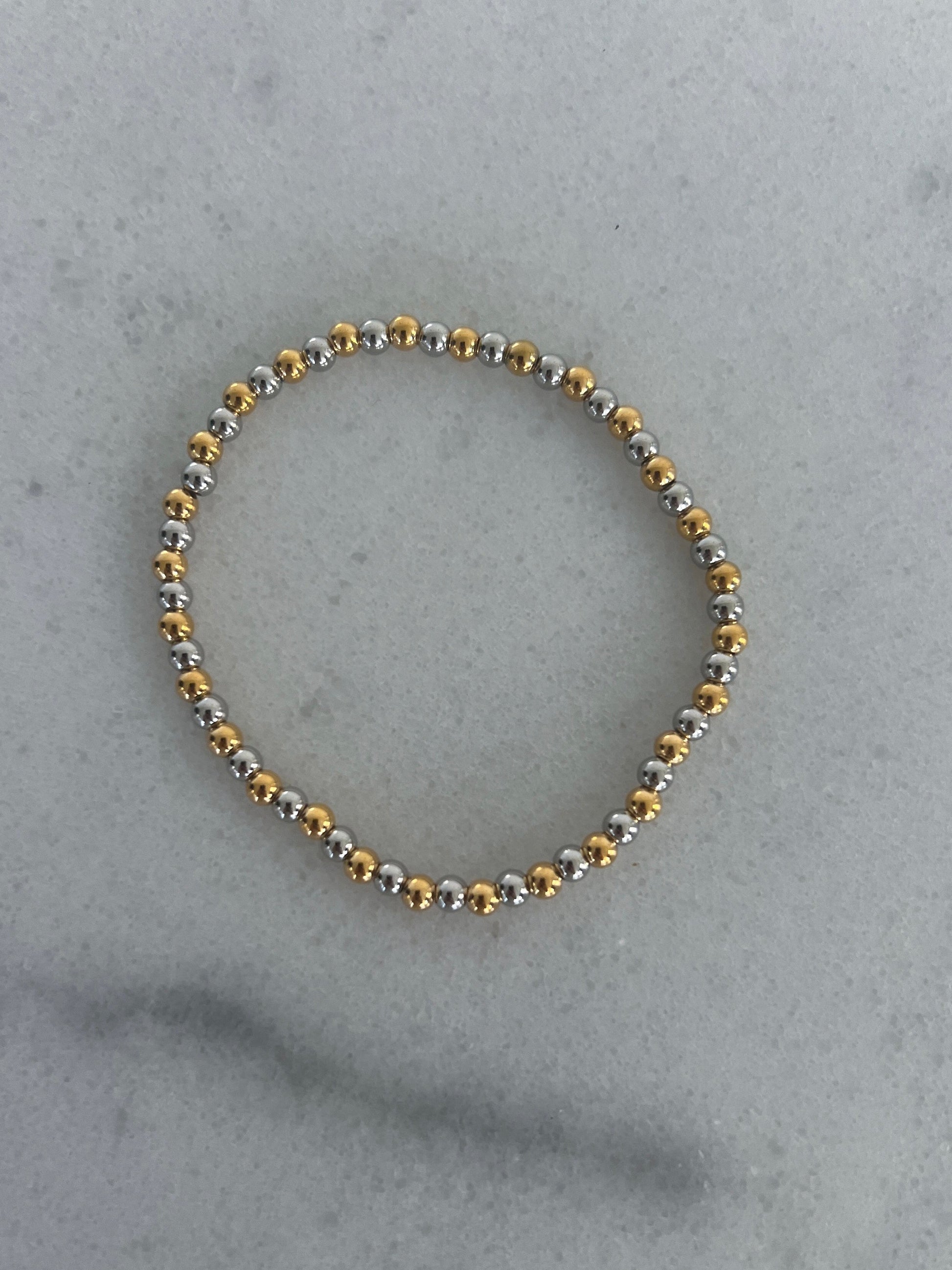 TWO TONED BEADED BRACELET - Triple Charm Boutique